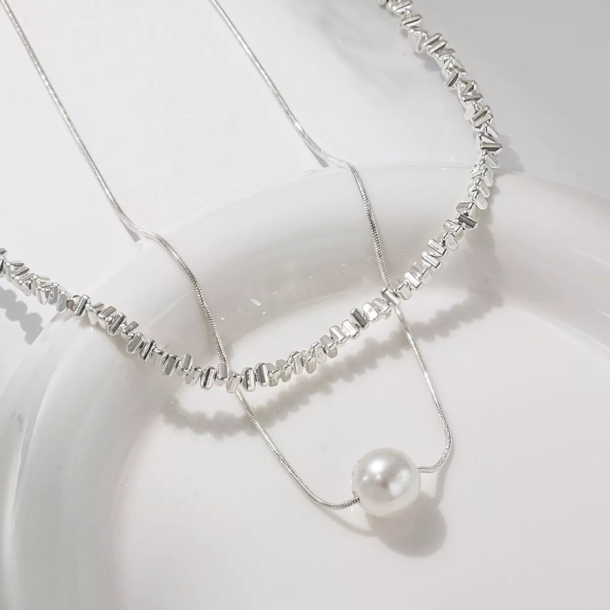 Double Layered Pearl Necklace