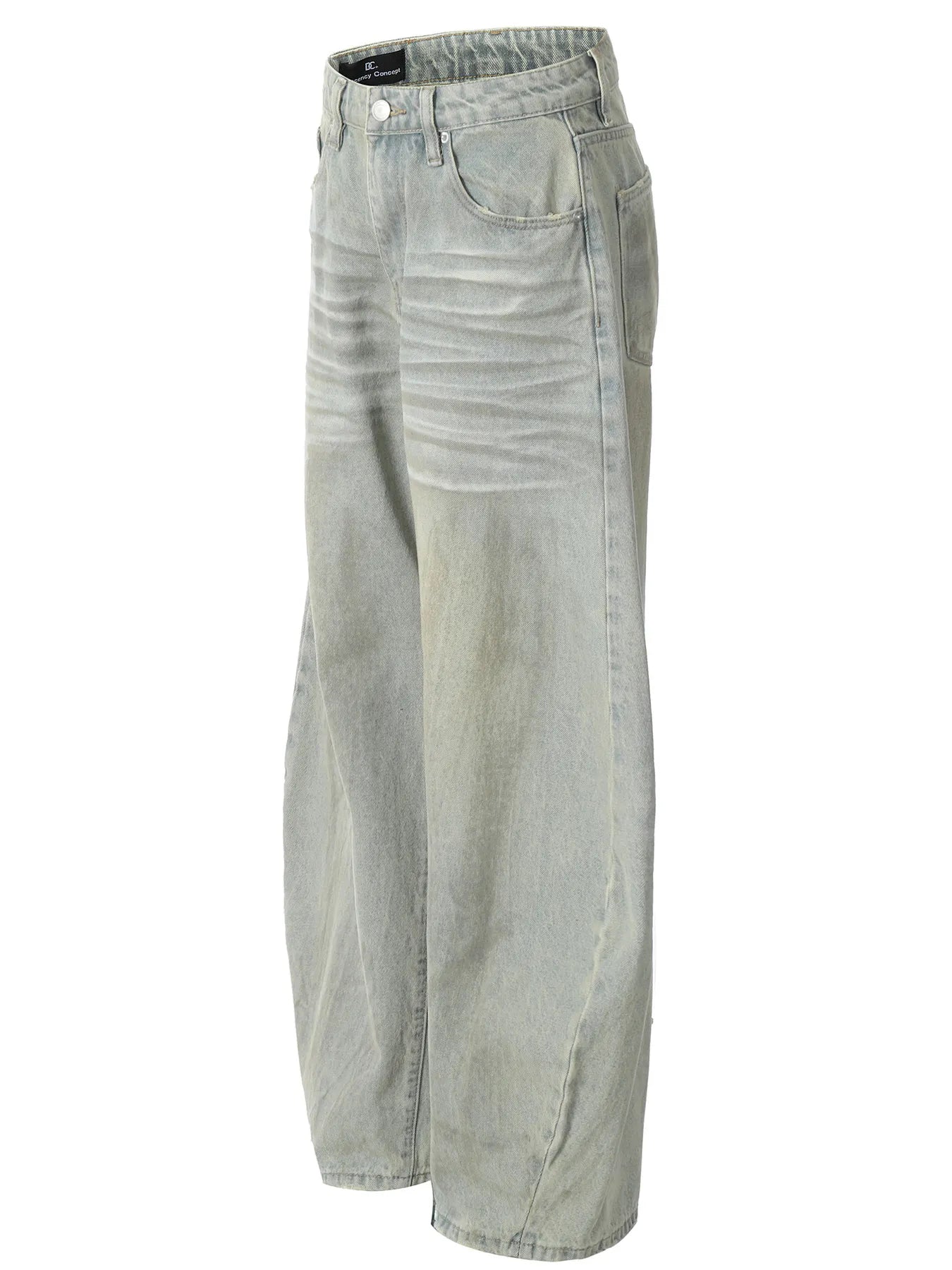 Men's Vintage Washed Wide Leg Jeans