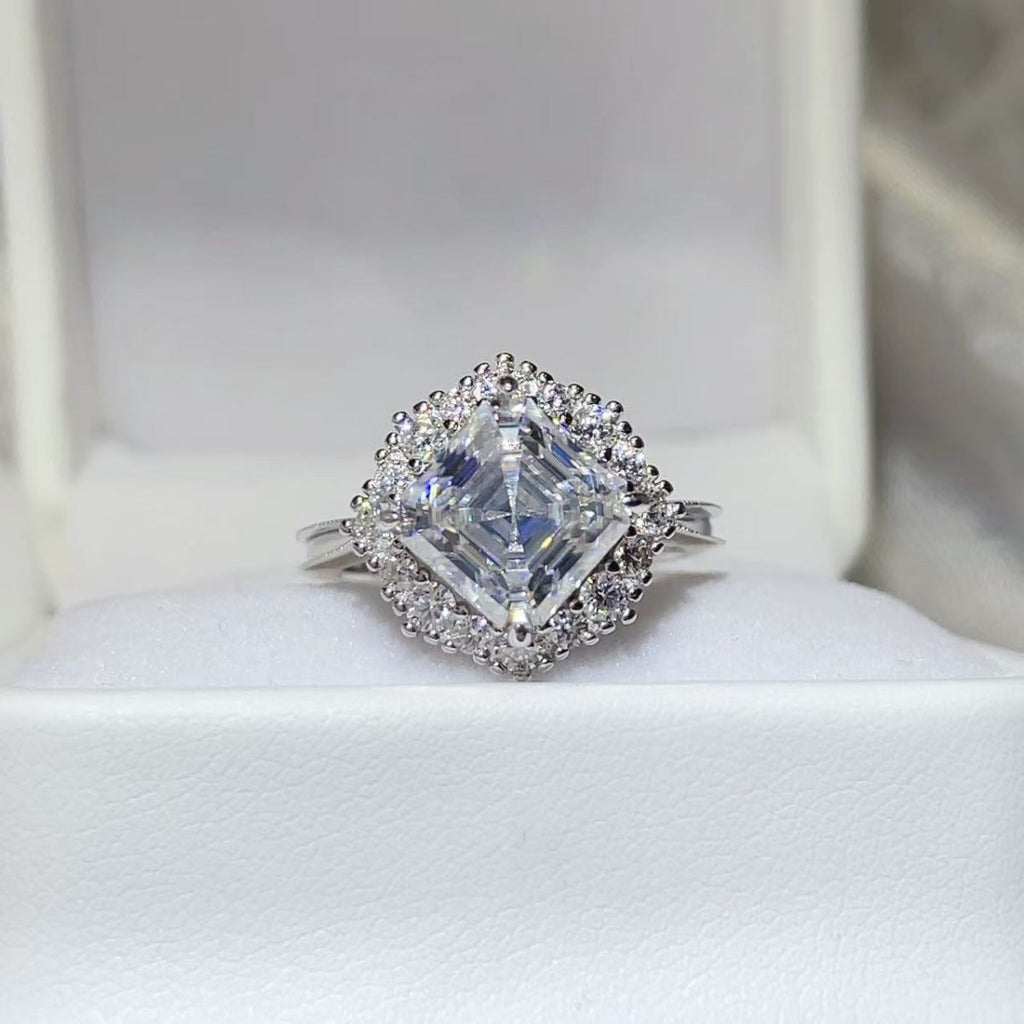 3 Carat Moissanite 925 Sterling Silver Ring