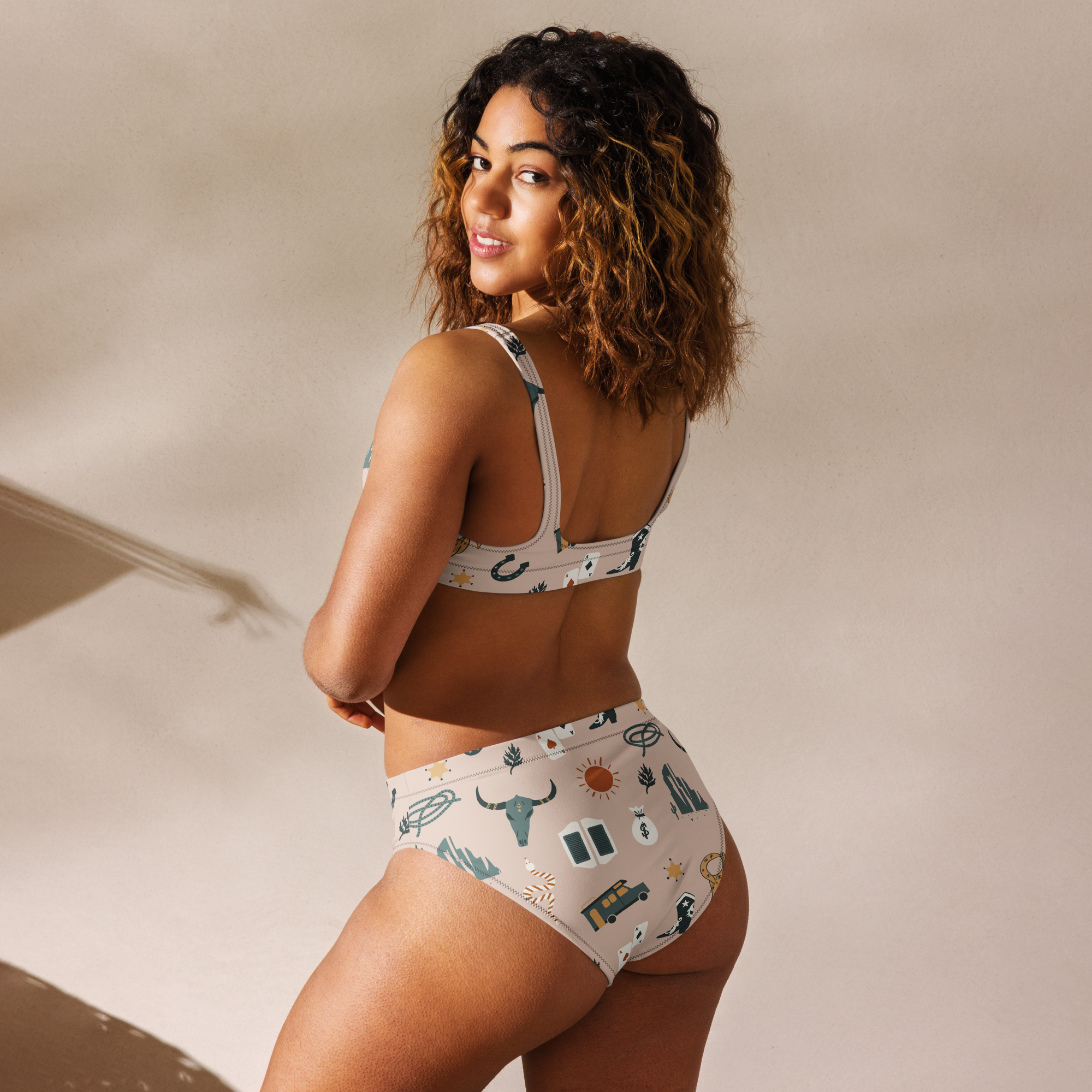 Baha Ranch Yeehaw Western Symbols Bikini