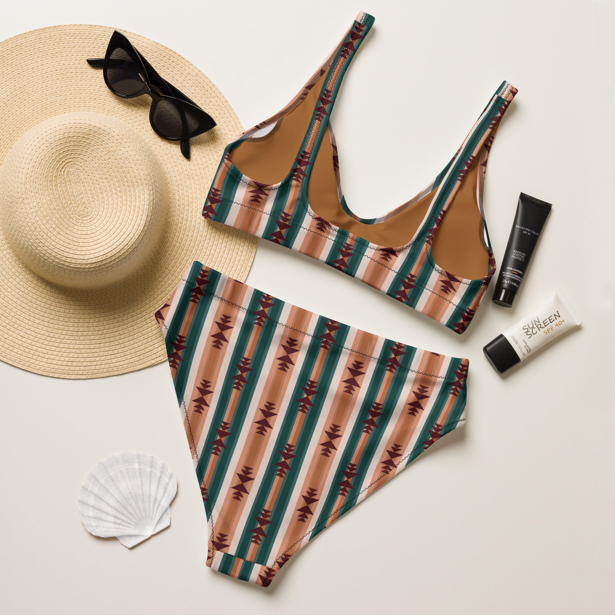 Baha Ranch Yeehaw Cocoa Aztec Bikini
