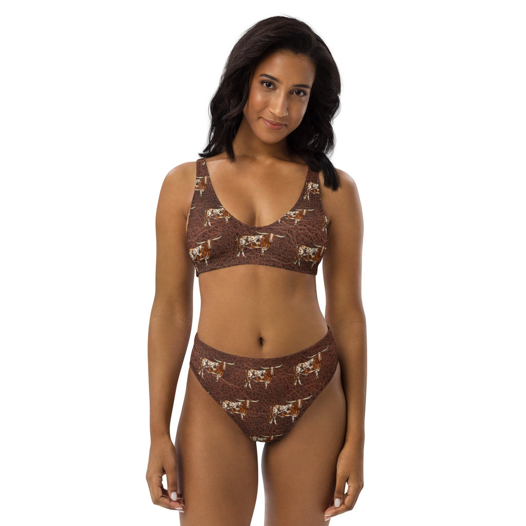 Baha Ranch Yeehaw Leather & Longhorns Bikini