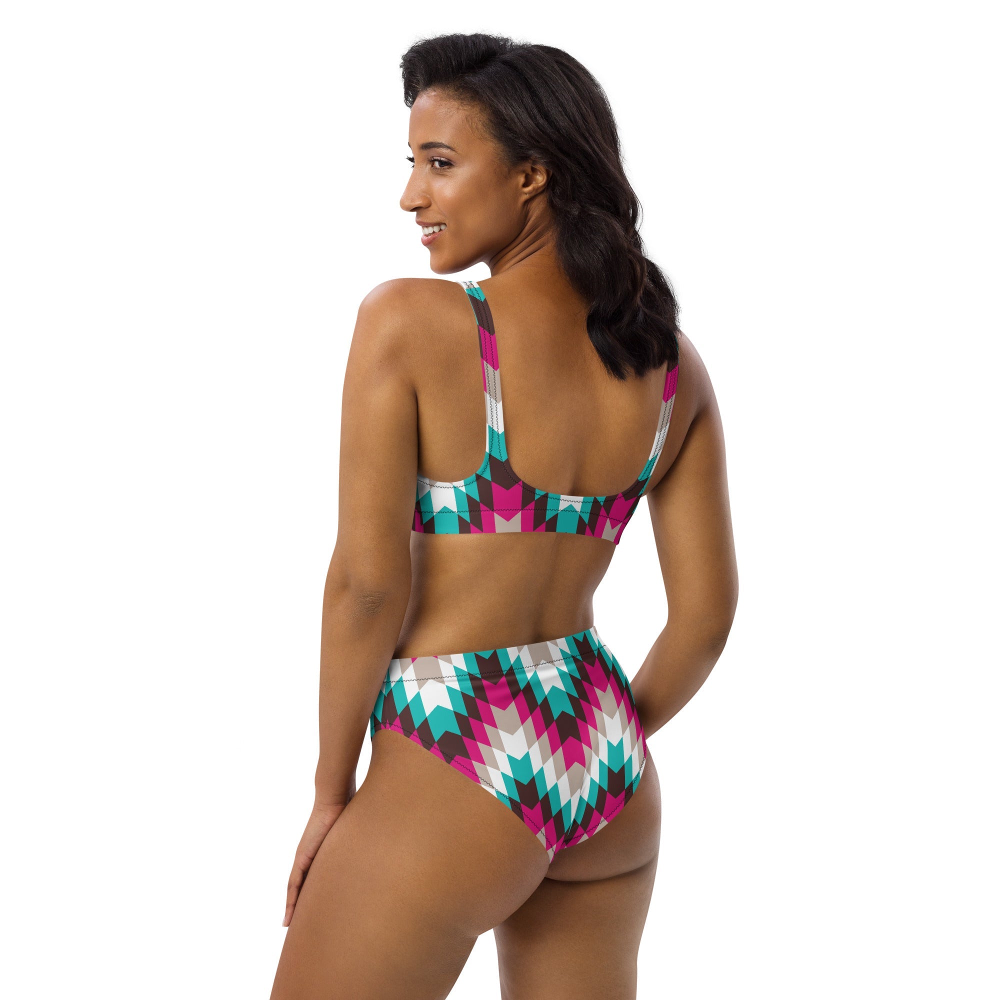 Baha Ranch Yeehaw Turquoise Pink Aztec Bikini