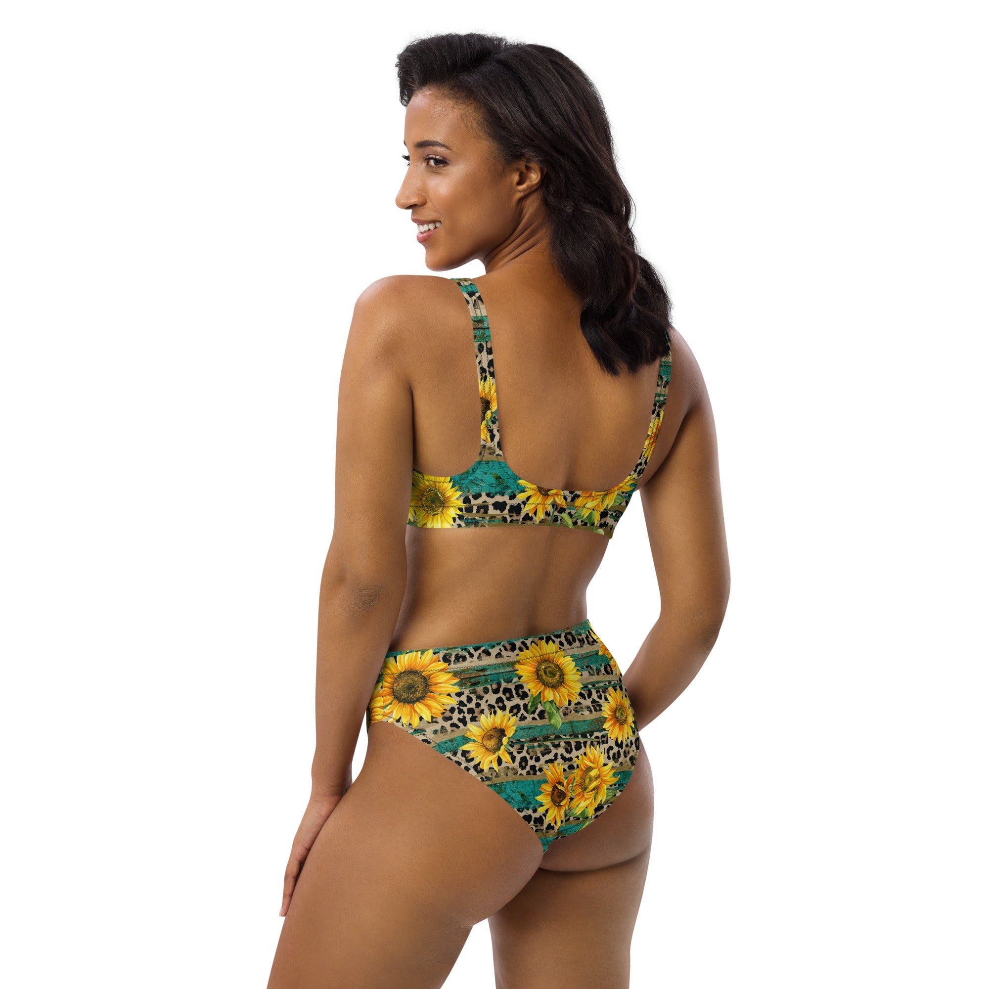 Baha Ranch Yeehaw Leopard & Sunflower Bikini