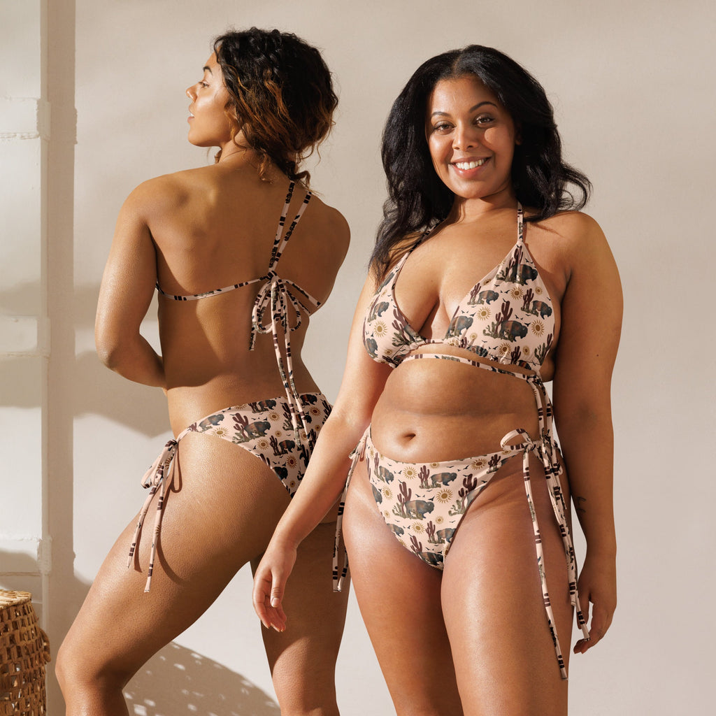 Baha Ranch Yeehaw Desert Bison String Bikini