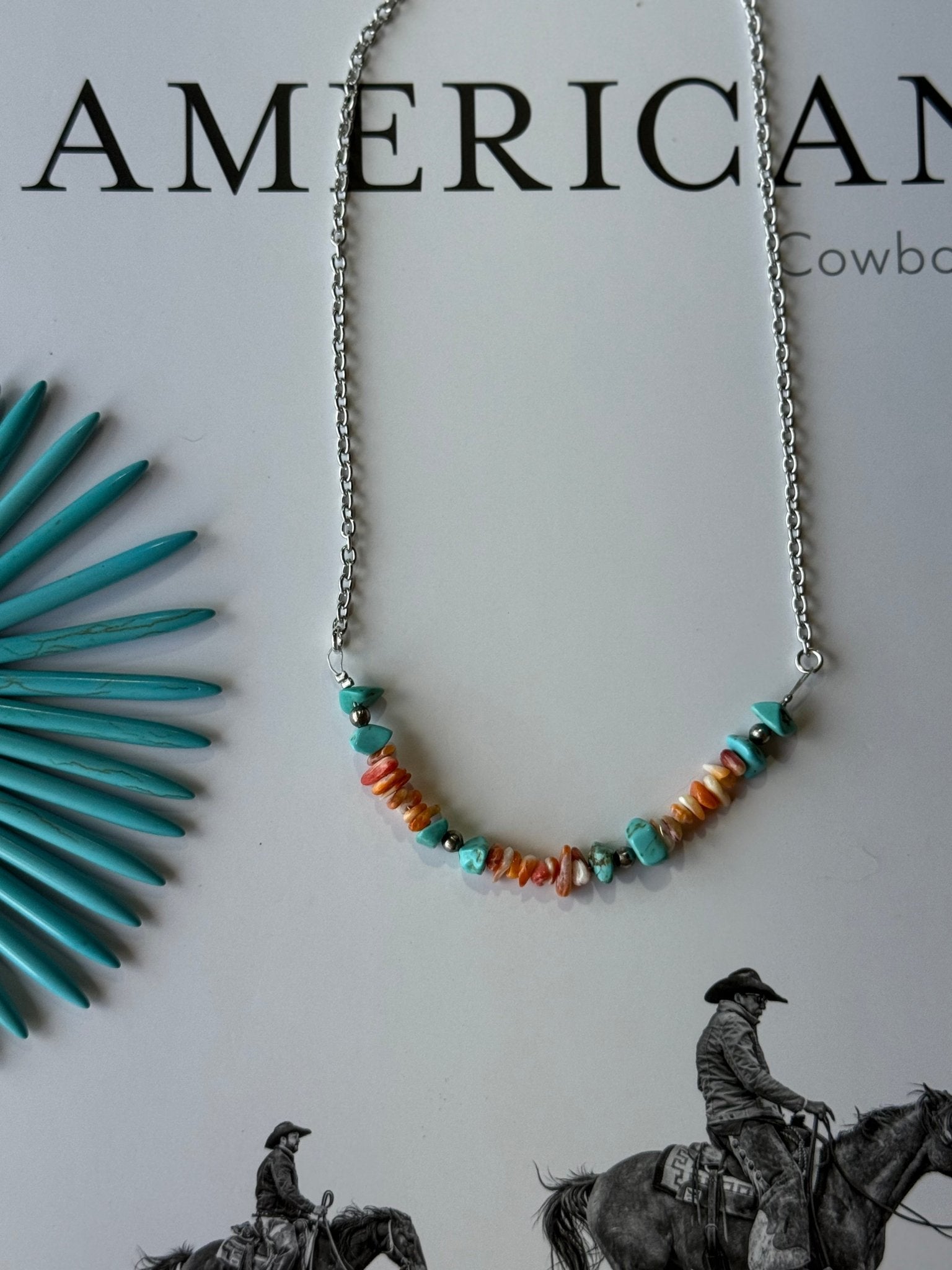 Authentic Spiny Oyster Chip Bead Necklace