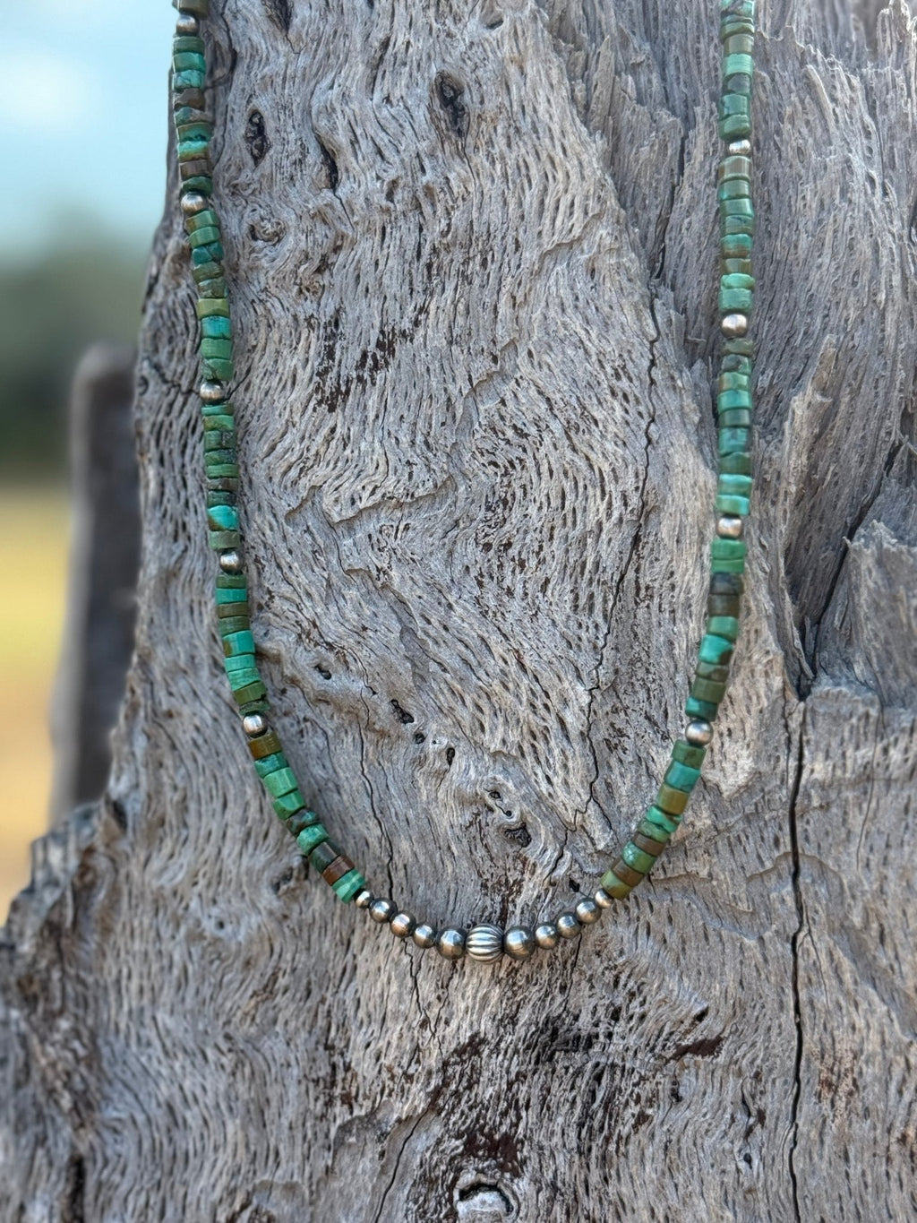 Authentic Turquoise Heishi Beaded Choker