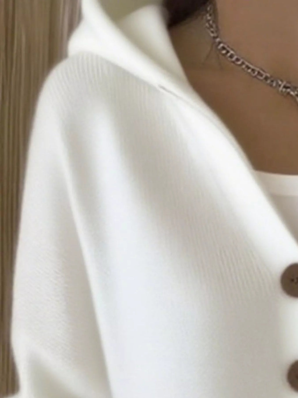 Full Size Hooded Button-Down Knit Cardigan Plus Size