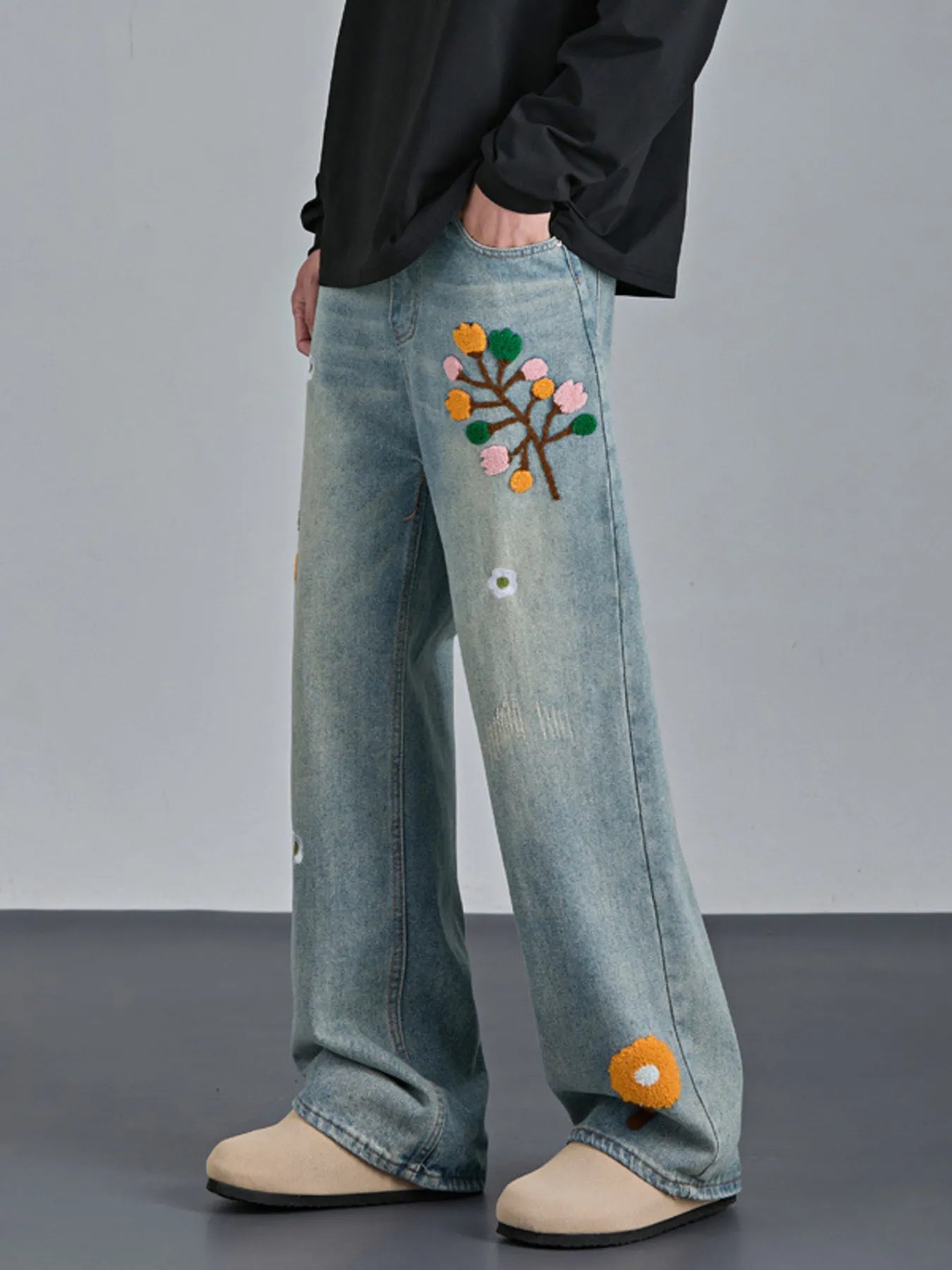 Men's Wide Leg Jeans