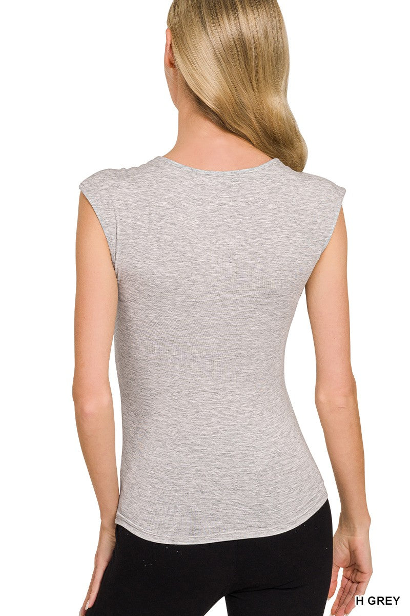 Zenana Double Layered Sleeveless Top