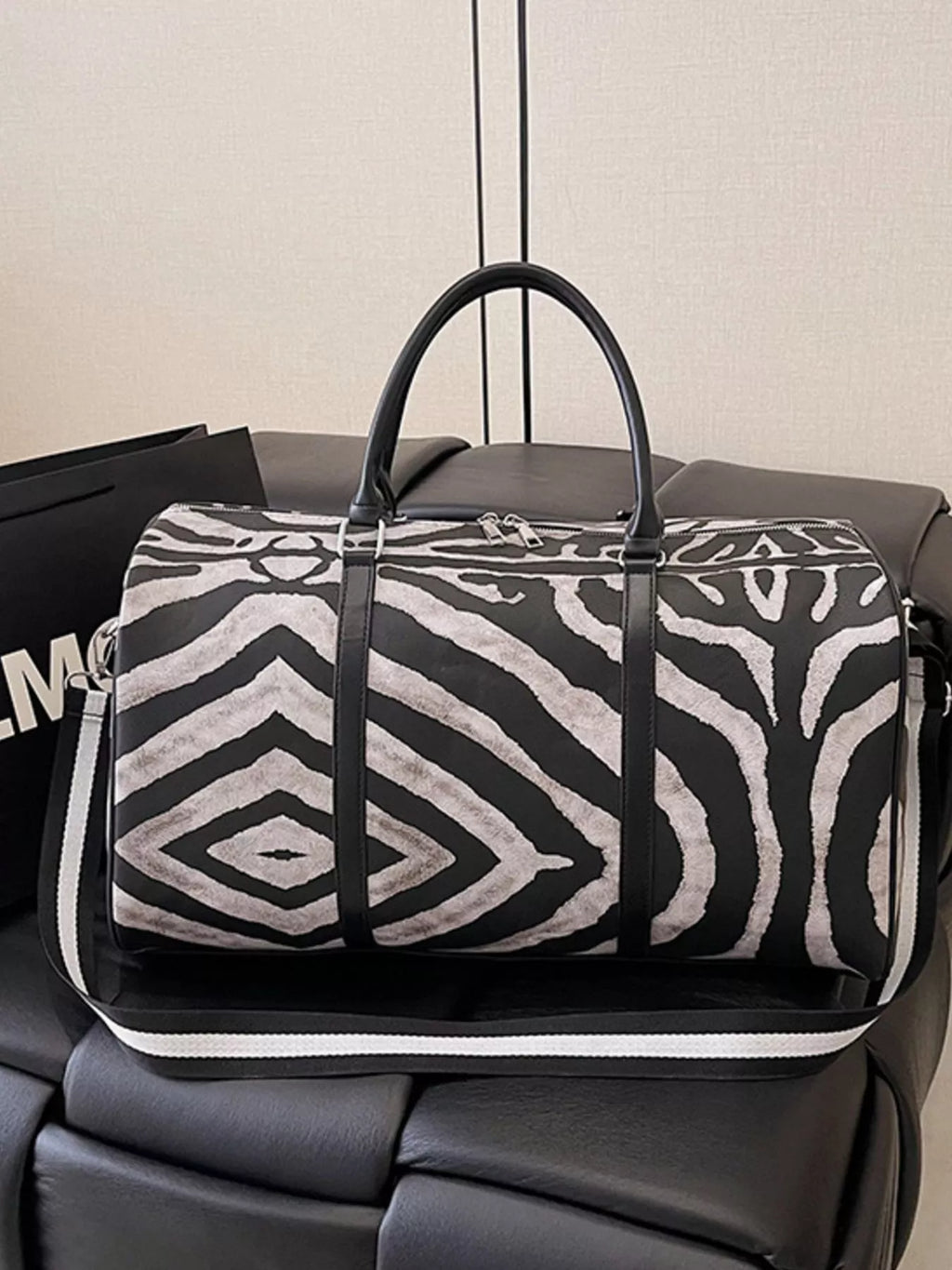 Zebra Print Duffle Bag