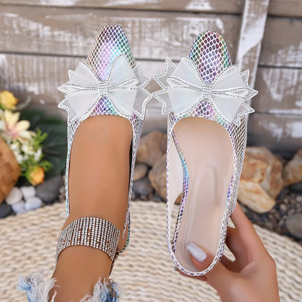 Point Toe Block Heels Sandals