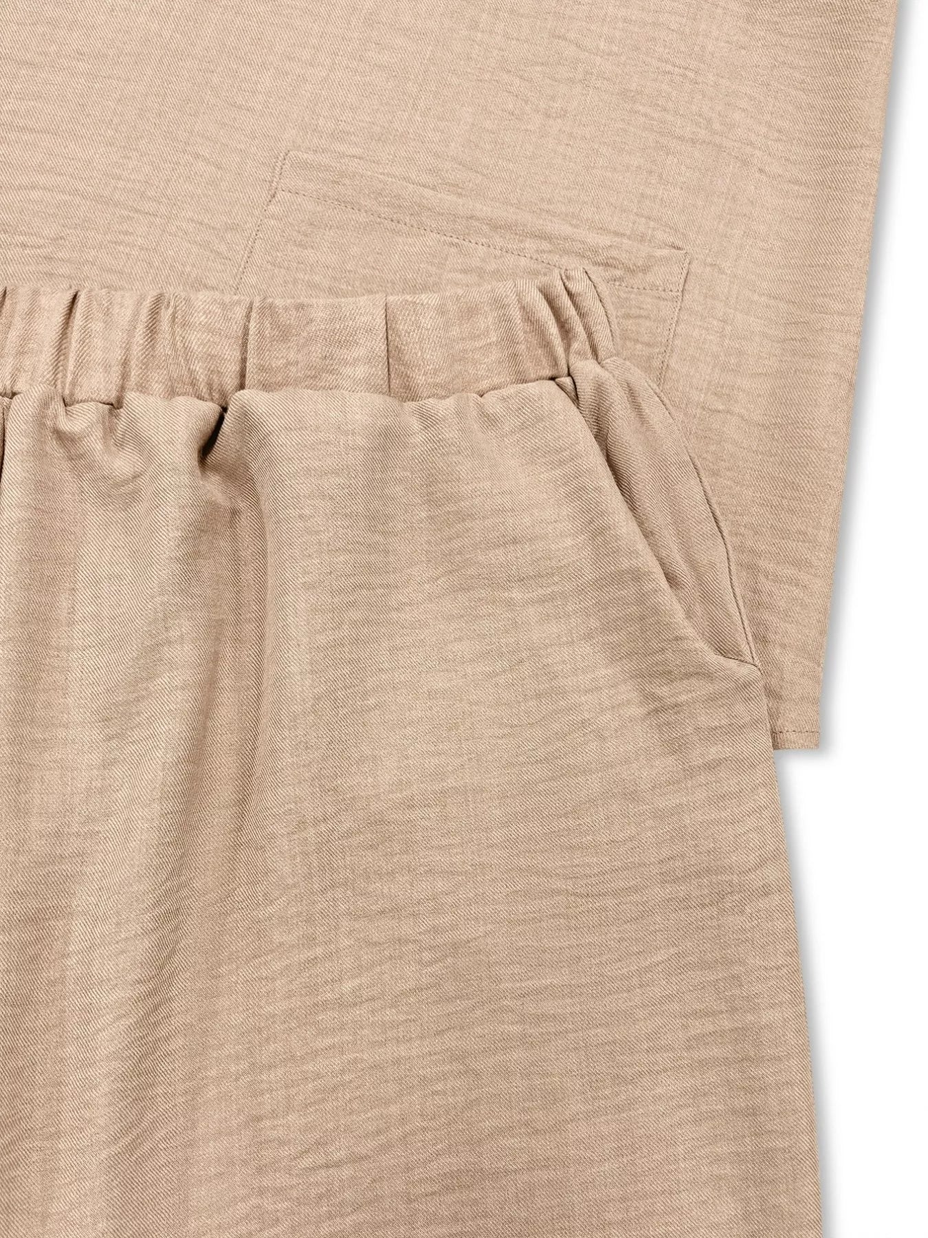 Plus Size V-Neck Long Sleeve Top and Pants Set