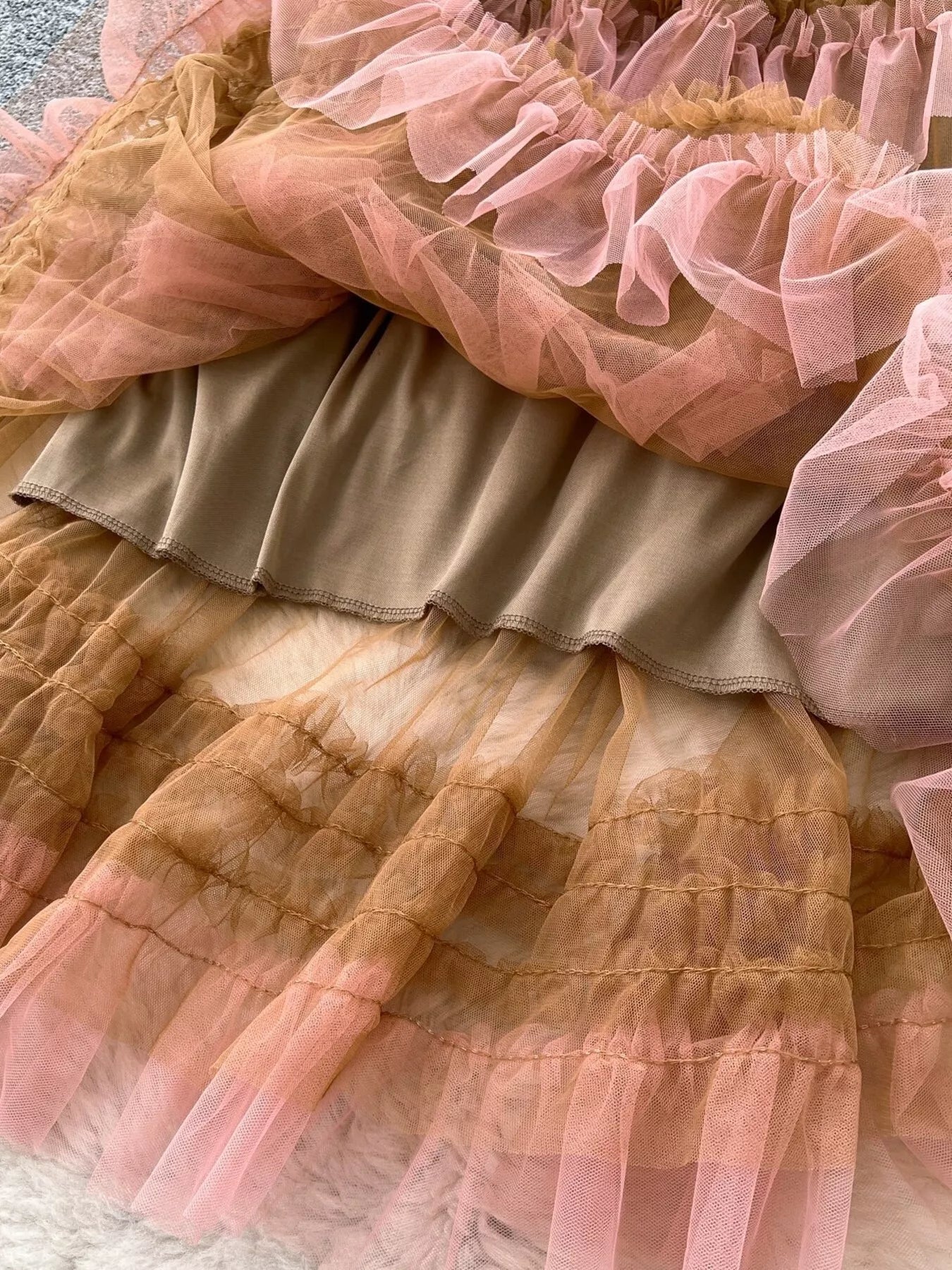 Ruffle Tulle Skirt