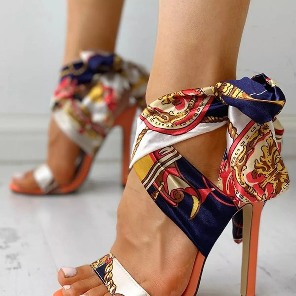 Open Toe Stiletto Sandals