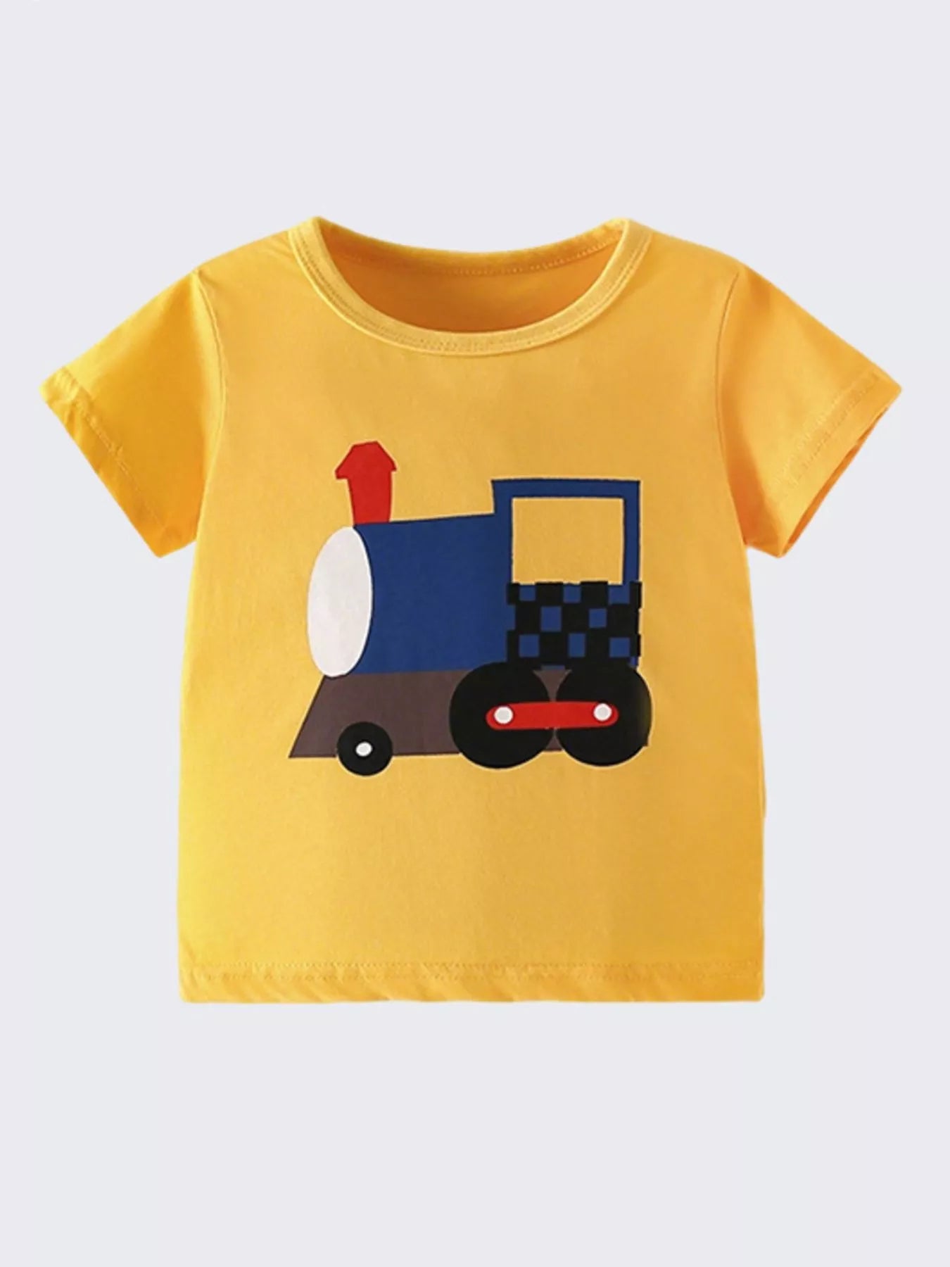 Children's Train Graphic Short Sleeve T-Shirt