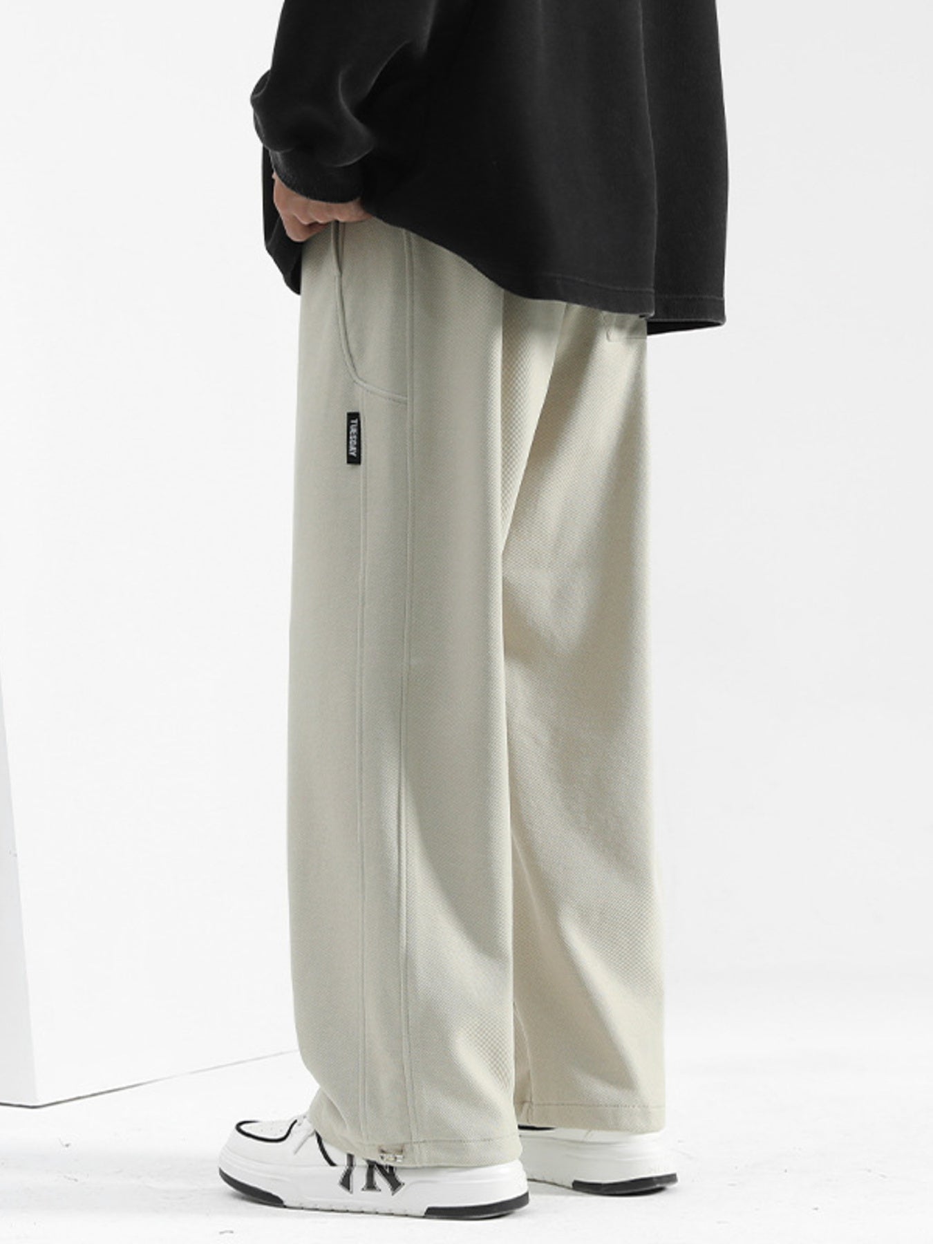Men's Plus Size Casual Loose-Fit Drawstring Pants