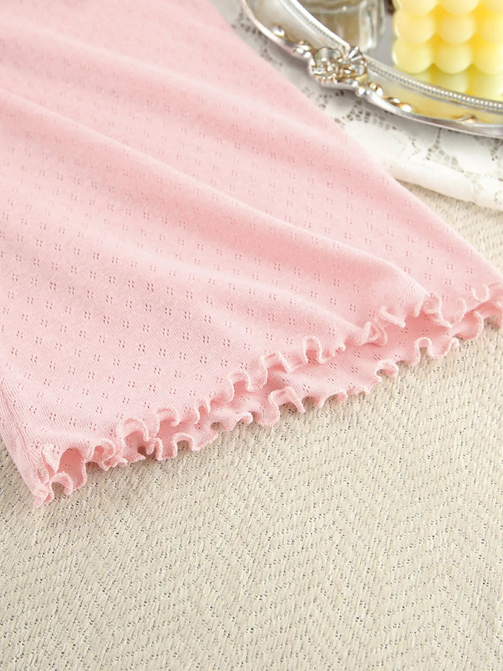 Tie Waist Kimono Sleeve Lounge Nightgown