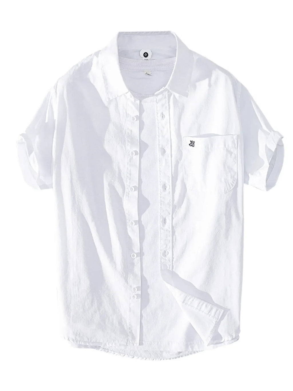 Men's Plus Size Button Up Short Sleeve Shirt