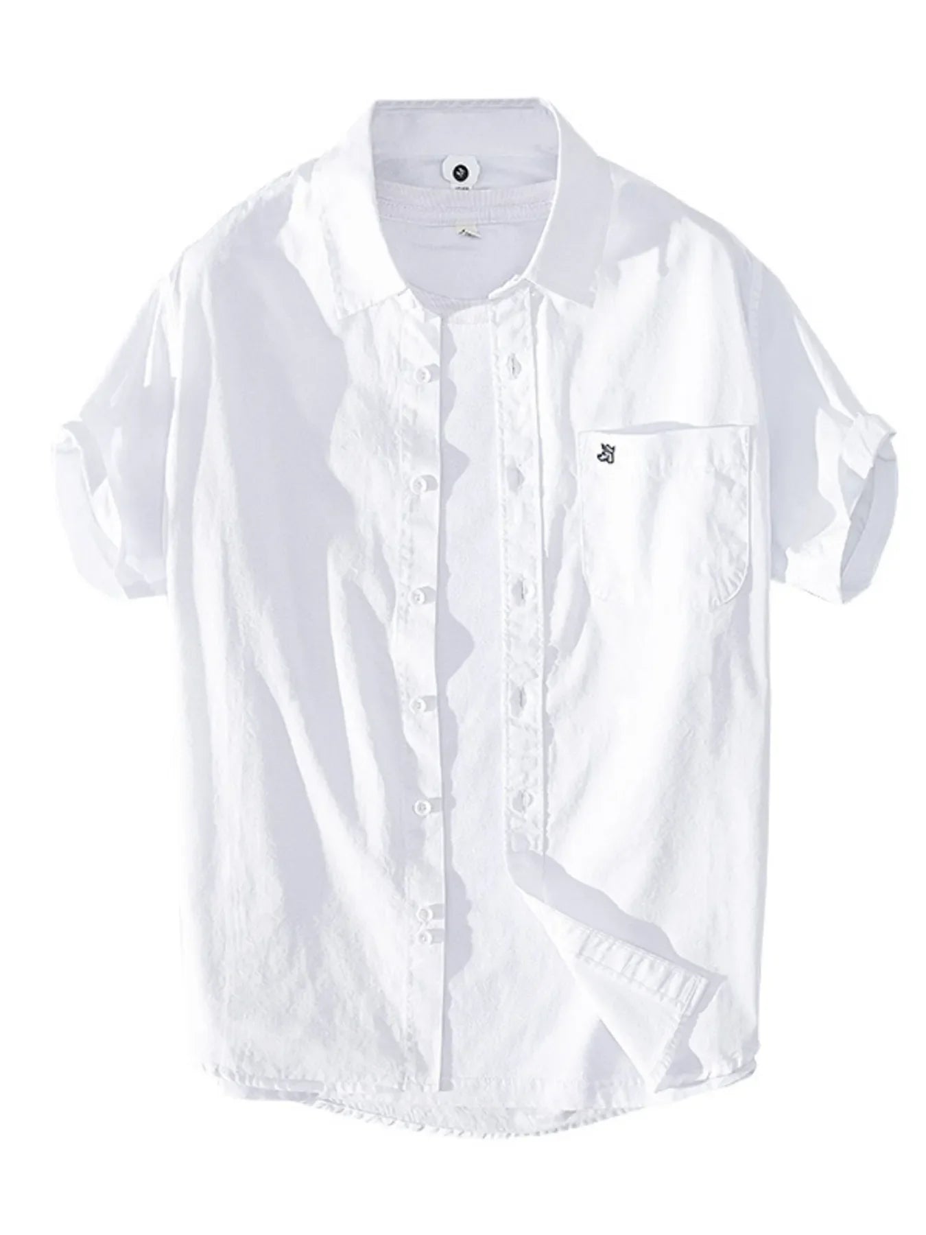 Men's Plus Size Button Up Short Sleeve Shirt