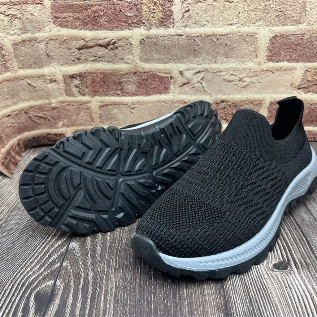 Round Toe Mesh Slip-Ons