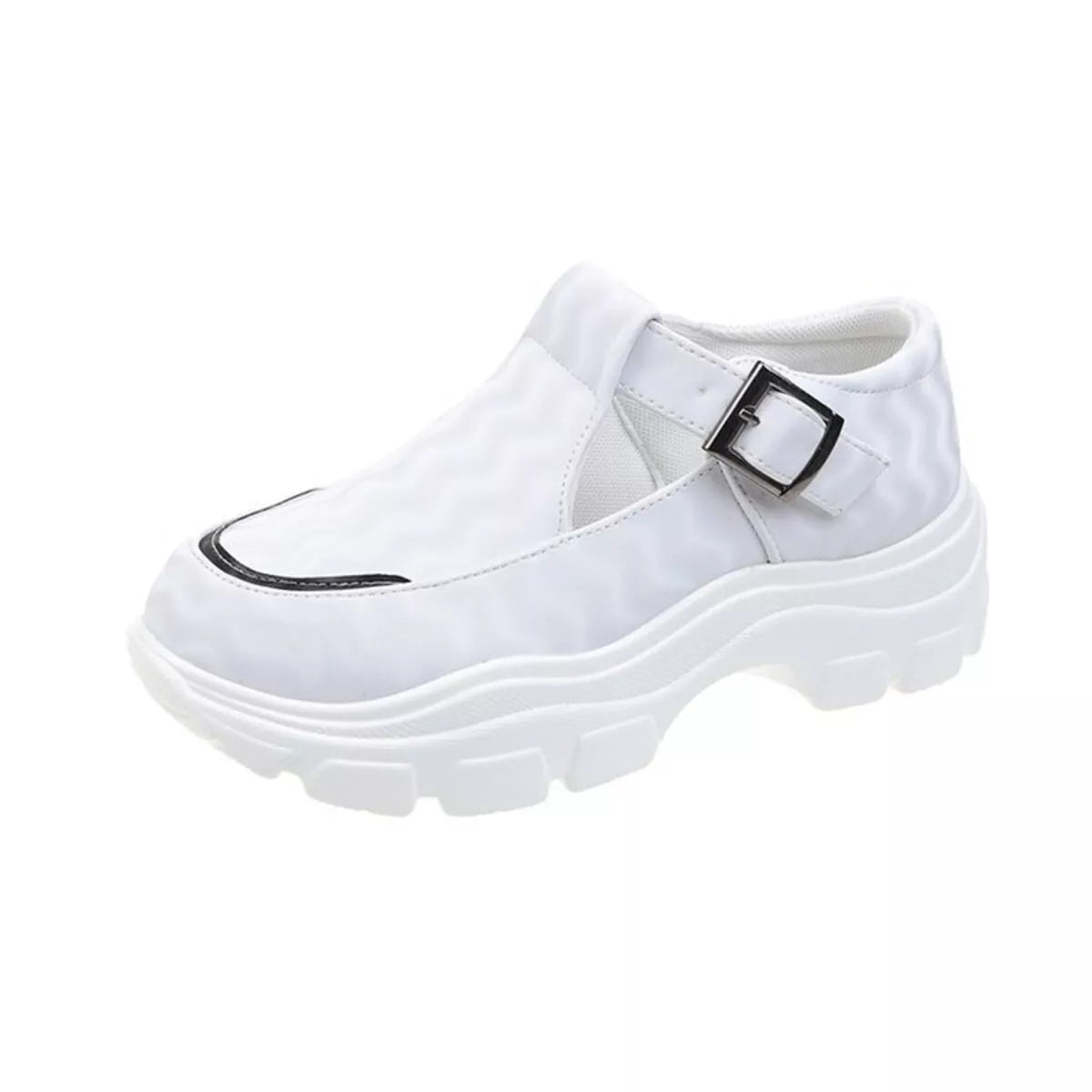 Round Toe Platform Sneakers