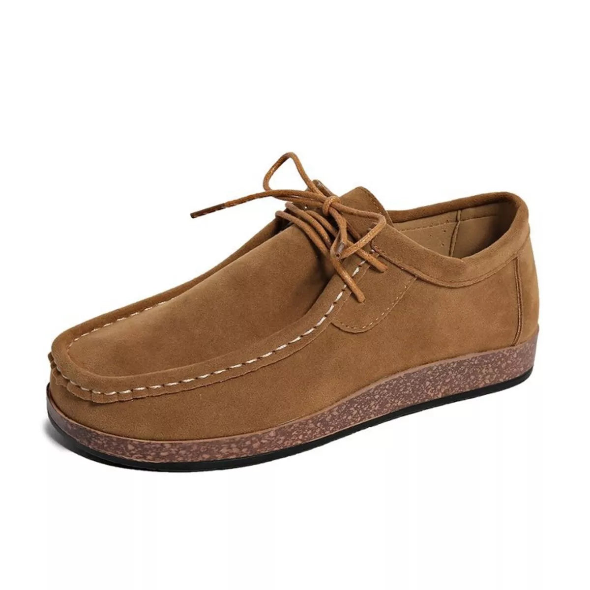 Round Toe Lace Up Loafers