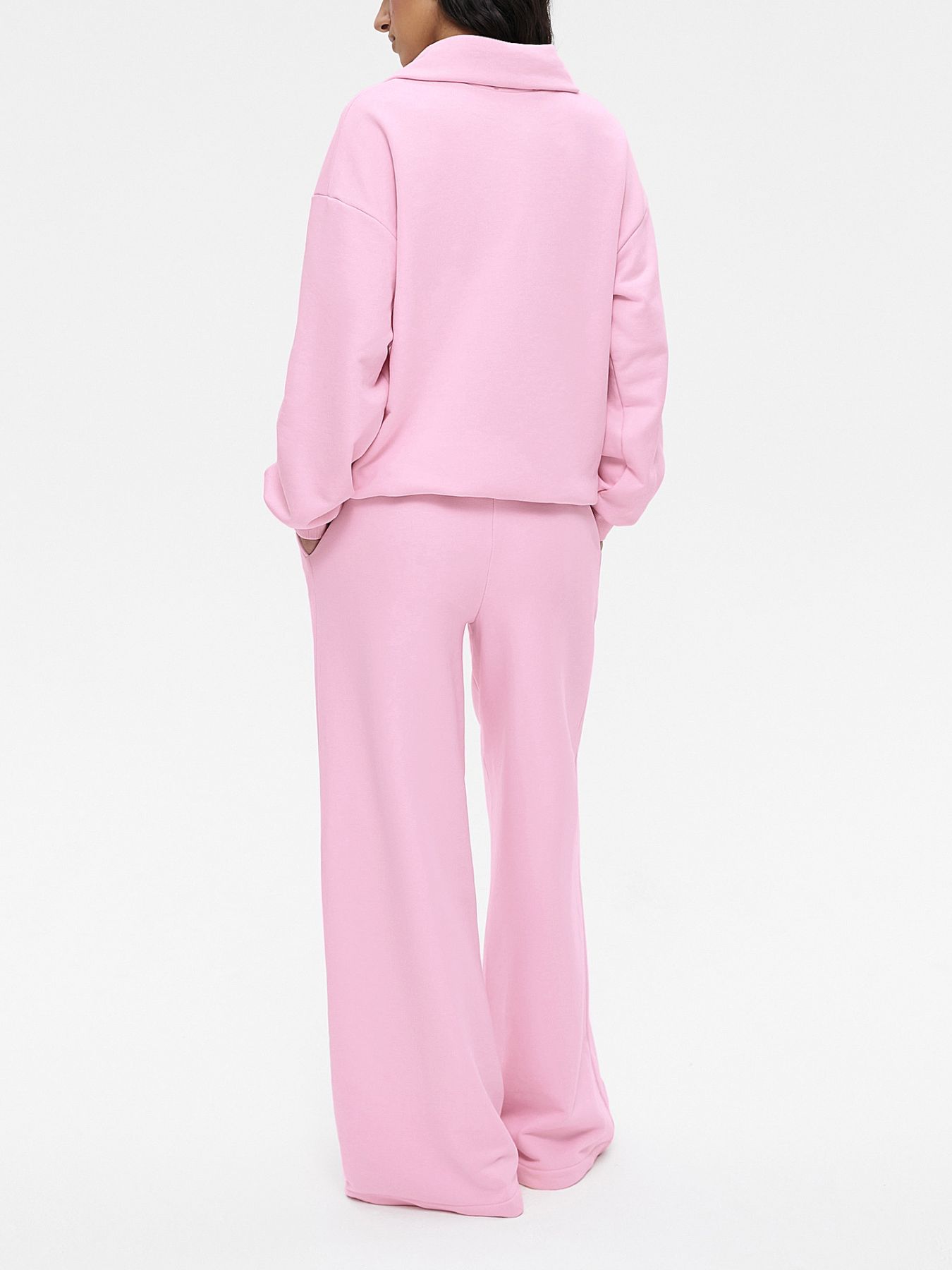 Quarter Zip Long Sleeve Top and Pants Set
