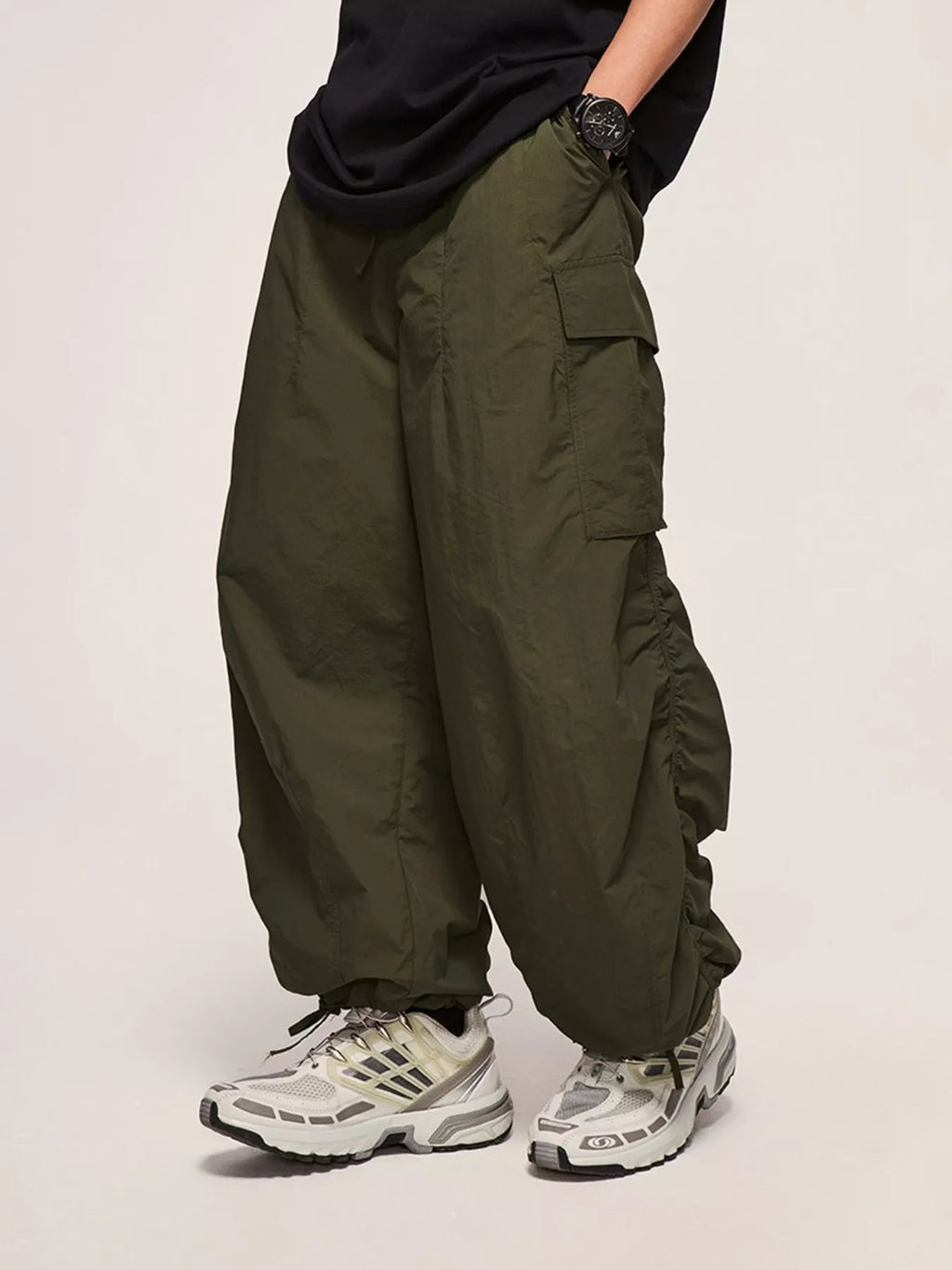 Men's Wide Leg Cargo Pants