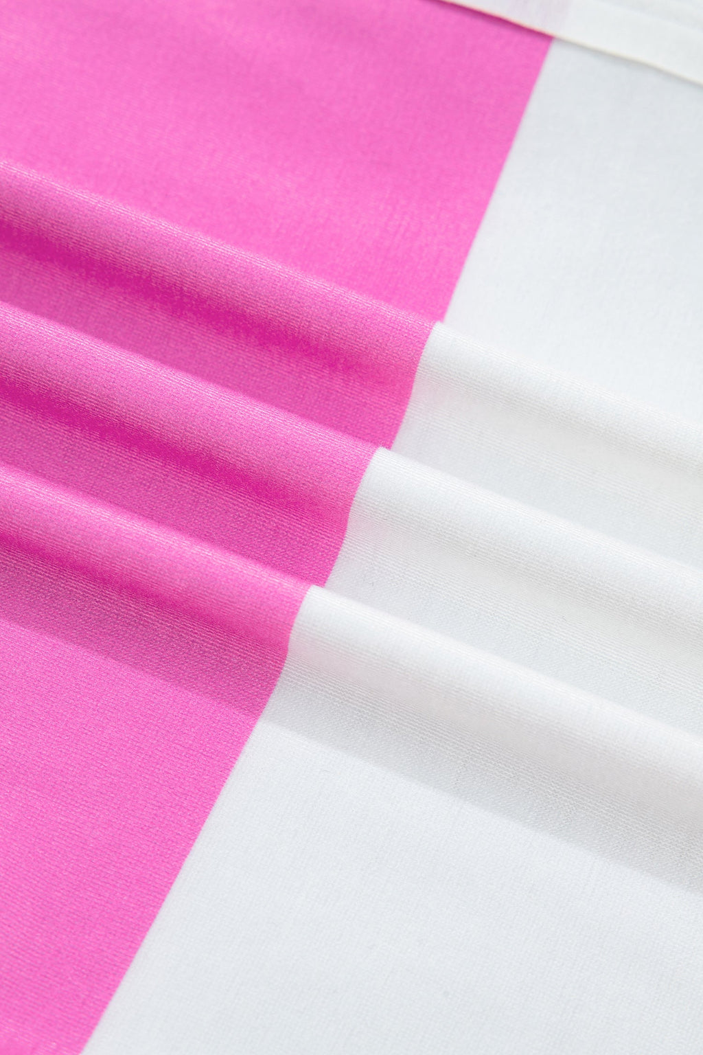 Stripe Raw Edge Polo Tee & Mini Skirt Set