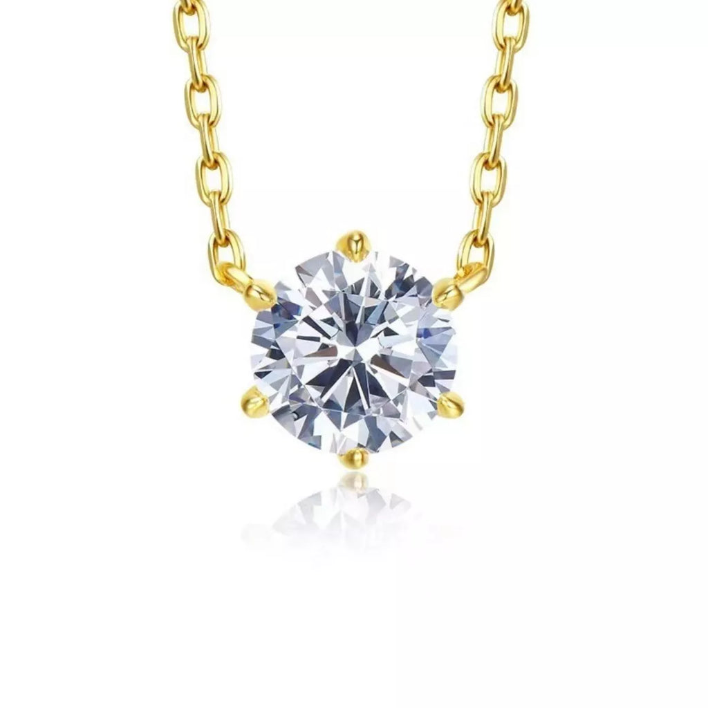925 Sterling Silver Zircon Necklace