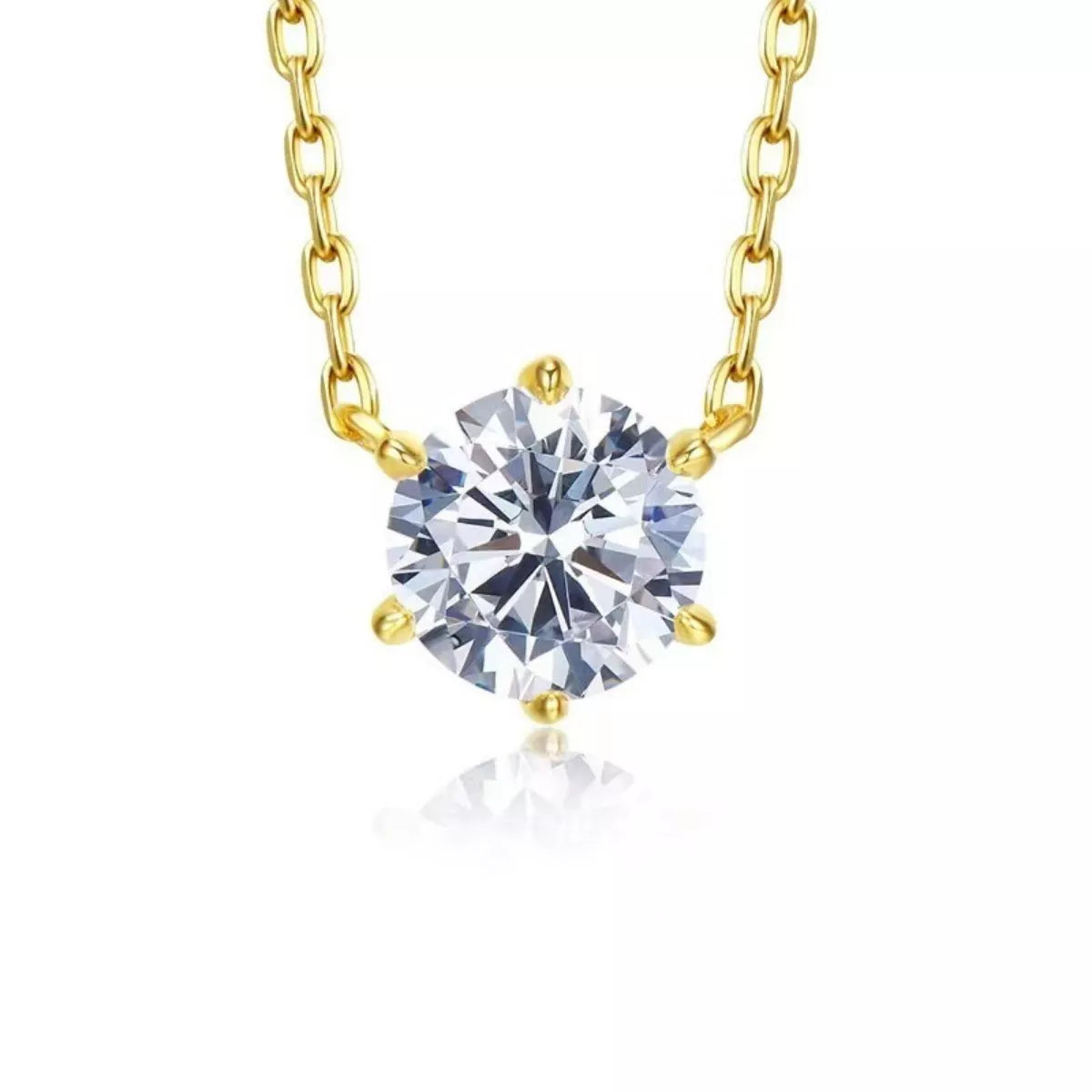 925 Sterling Silver Zircon Necklace