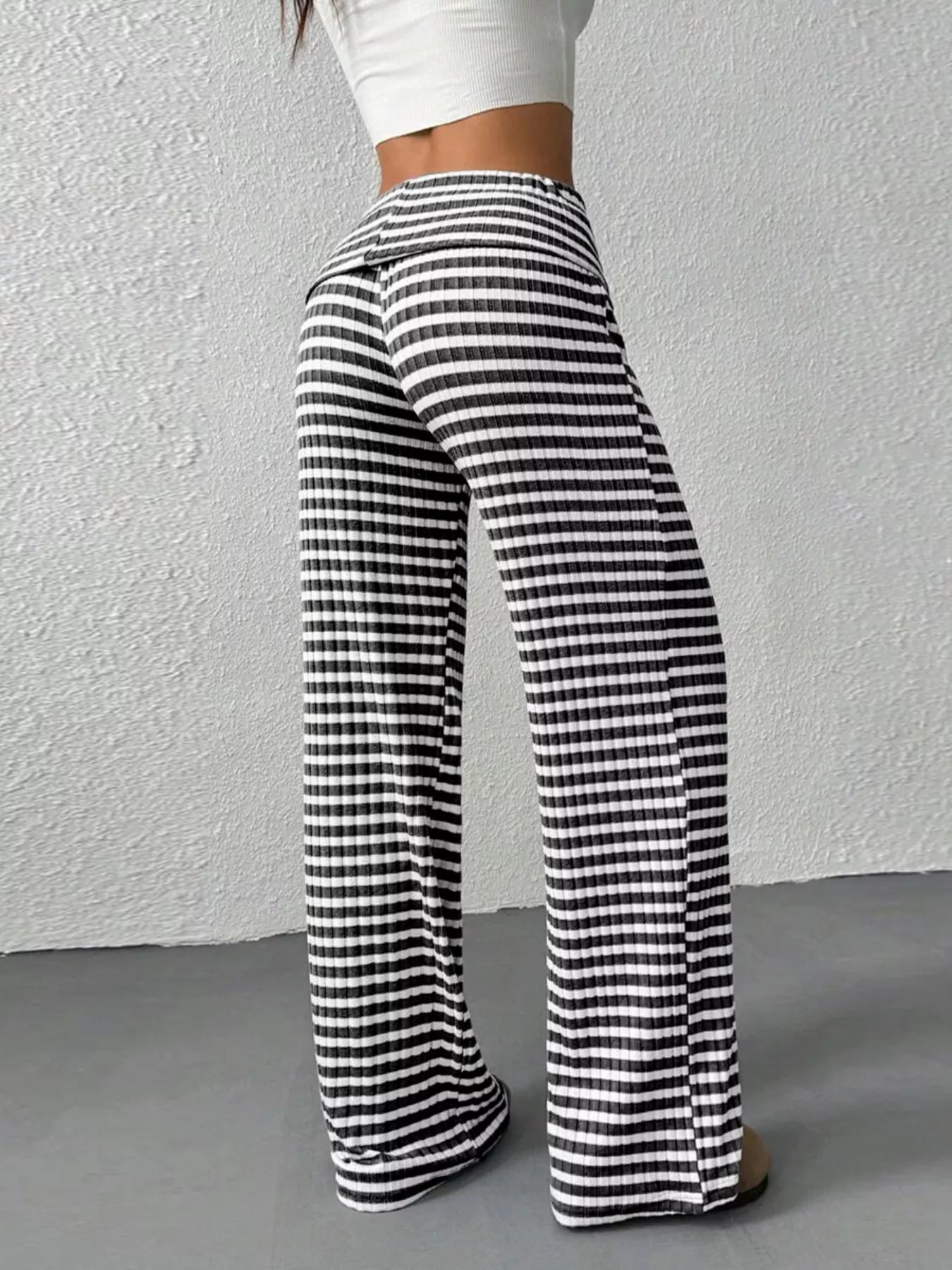 Striped Wide Leg Pants