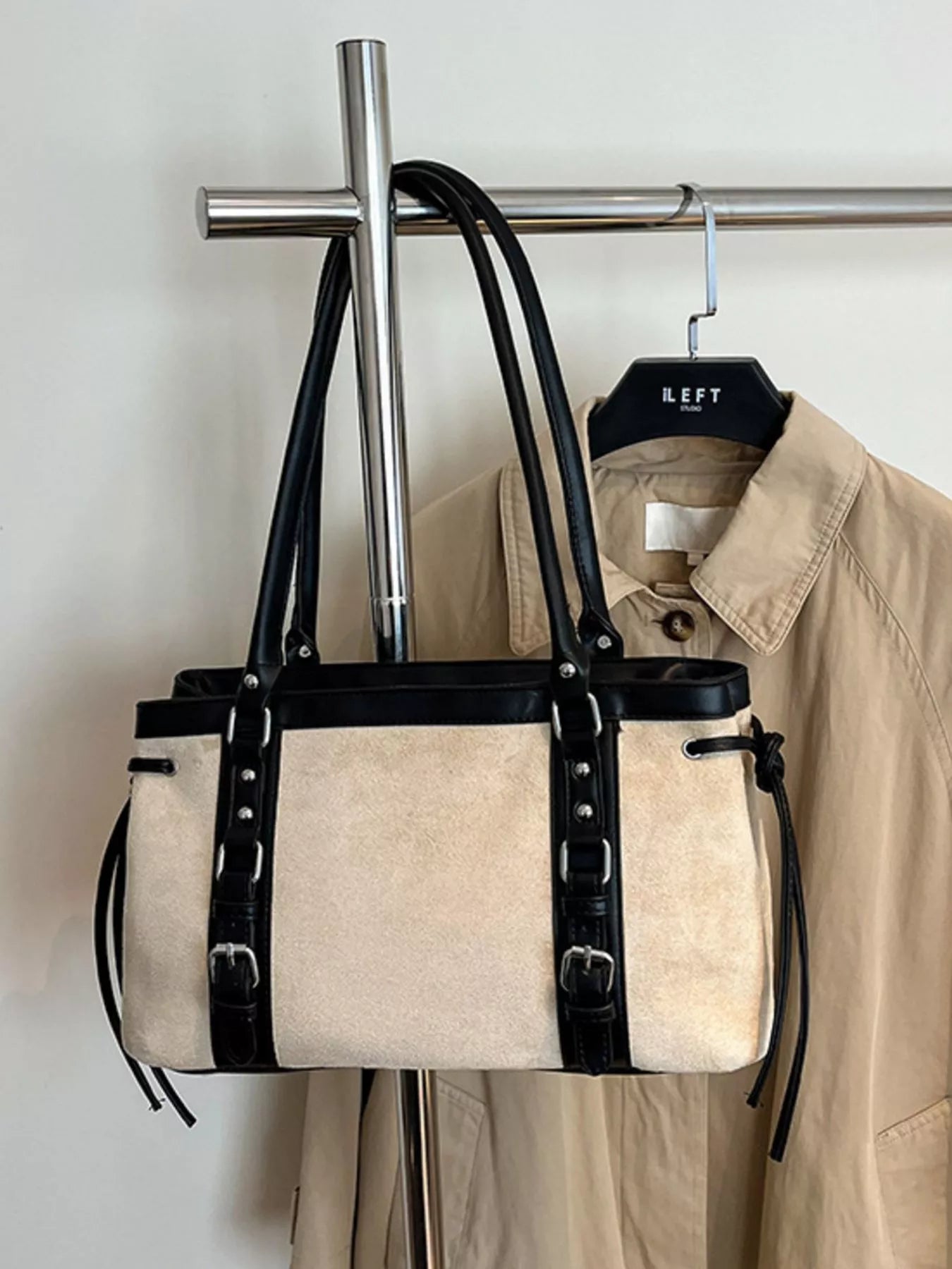 Buckle Decor Tote Bag