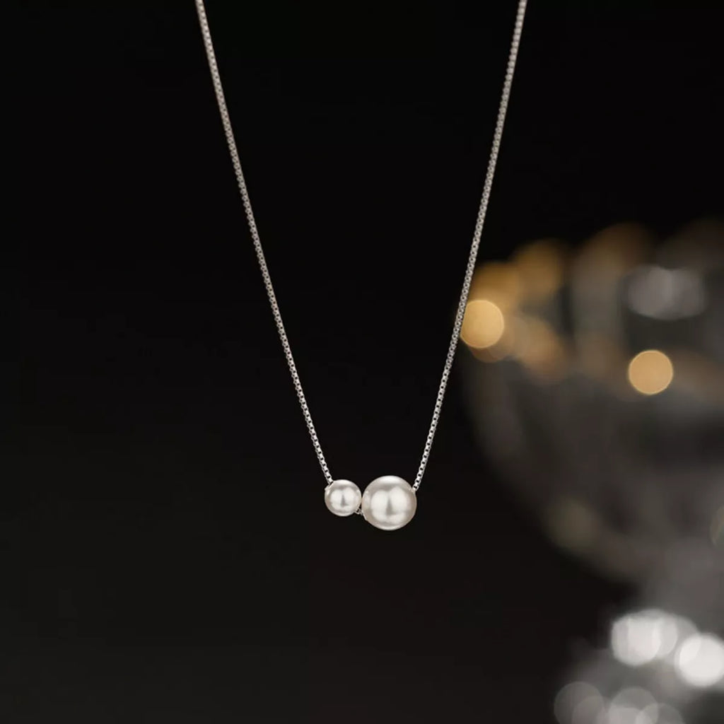 925 Sterling Silver Pearl Necklace