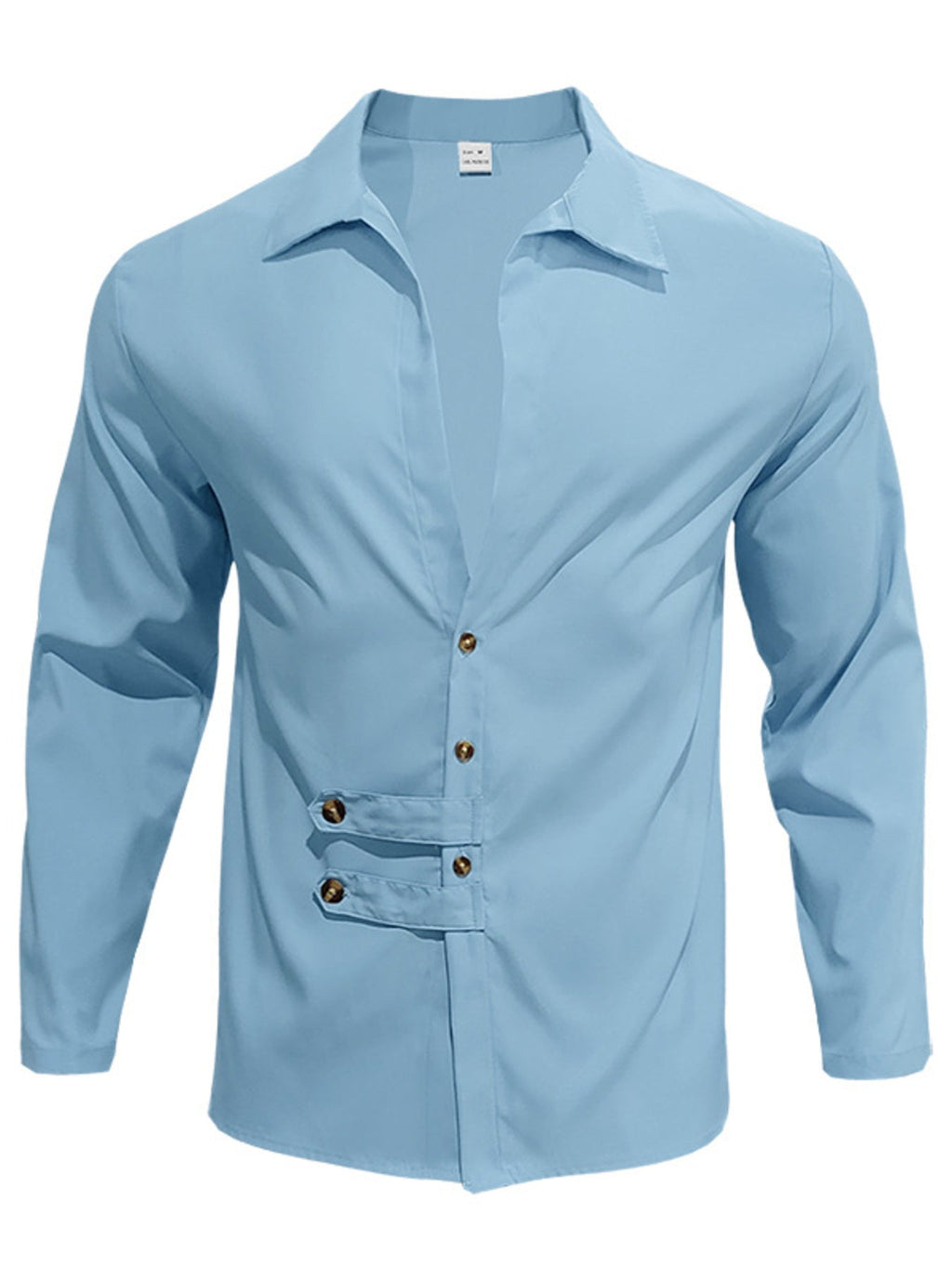 Men's Full Size Casual Button-Up Shirt Plus Size