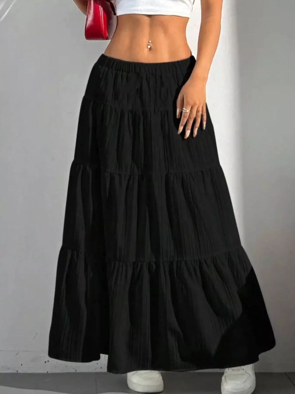 Flowy Tiered Maxi Skirt