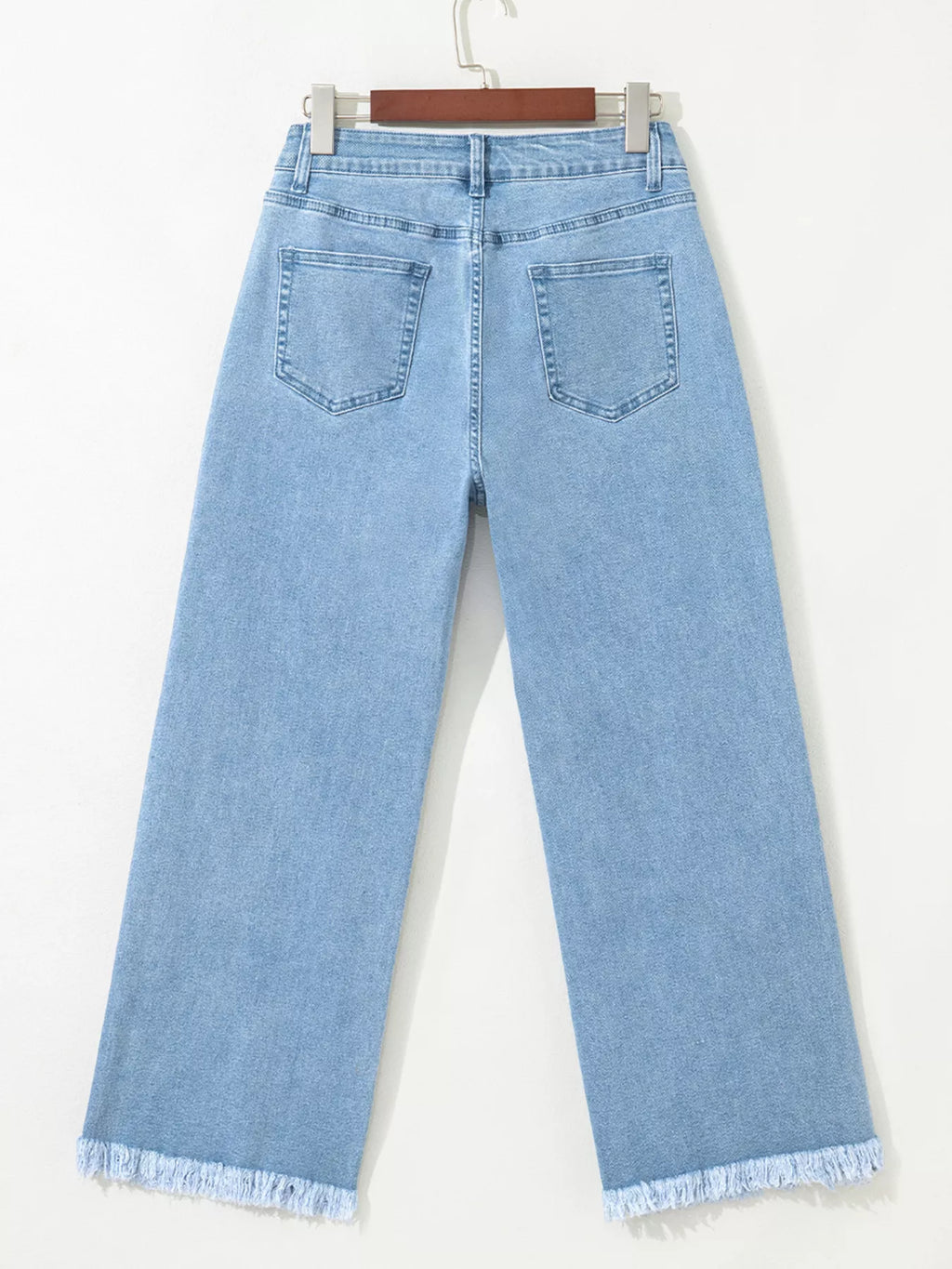 Colorful Sequin Christmas Tree Patched Raw Hem Cropped Wide Leg Jeans