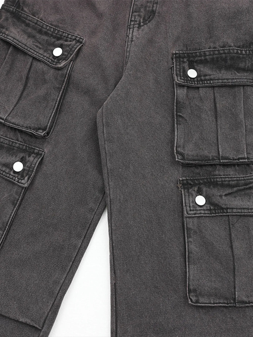 Men's Multi-Pocket Cargo Straight Jeans