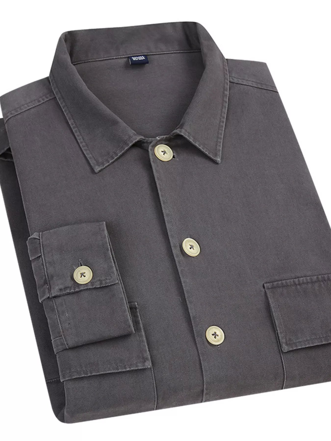 Men's Plus Size Casual Button Up Shirt