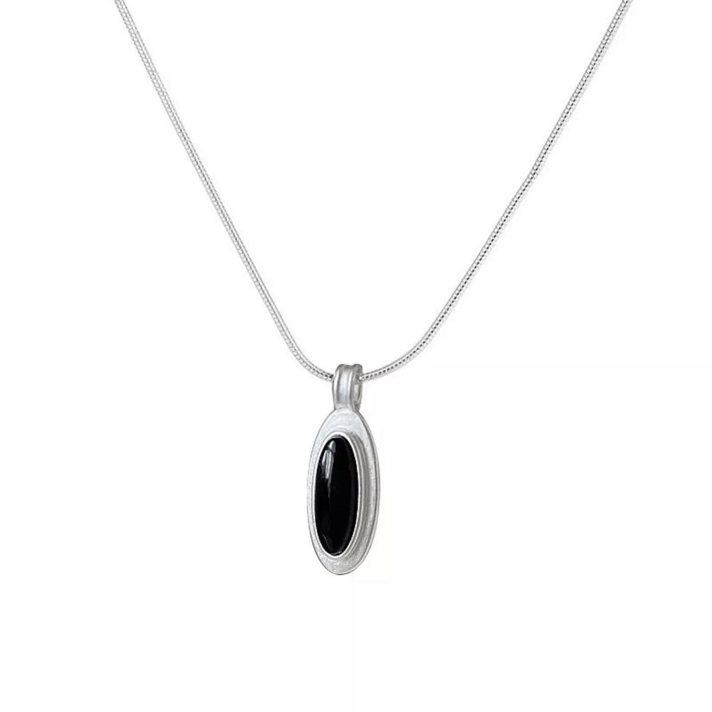 925 Sterling Silver Geometric Pendant Necklace
