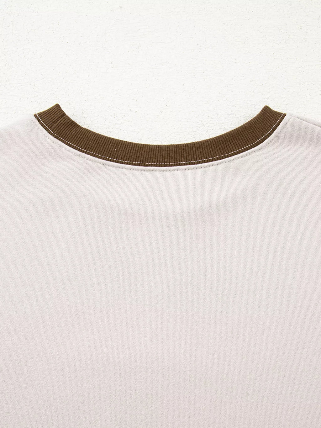 Contrast Striped Long Sleeve Sweatshirt