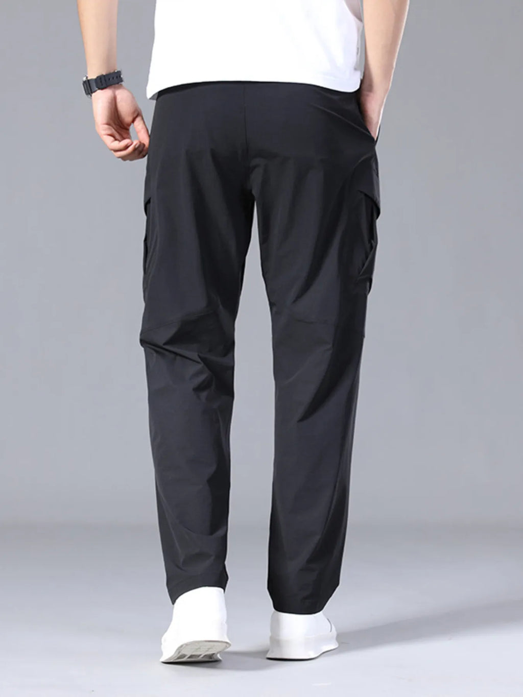 Men's Plus Size Pocketed Loose Fit Pants