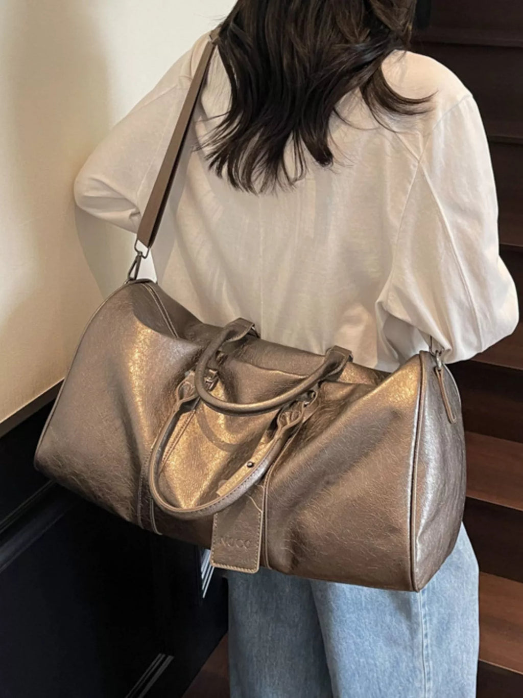 PU Leather Duffle Bag