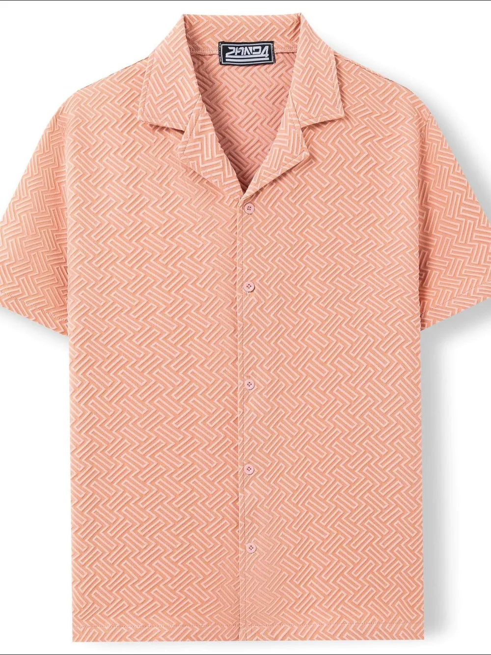 Men's Plus Size Button Down Short Sleeve Shirt