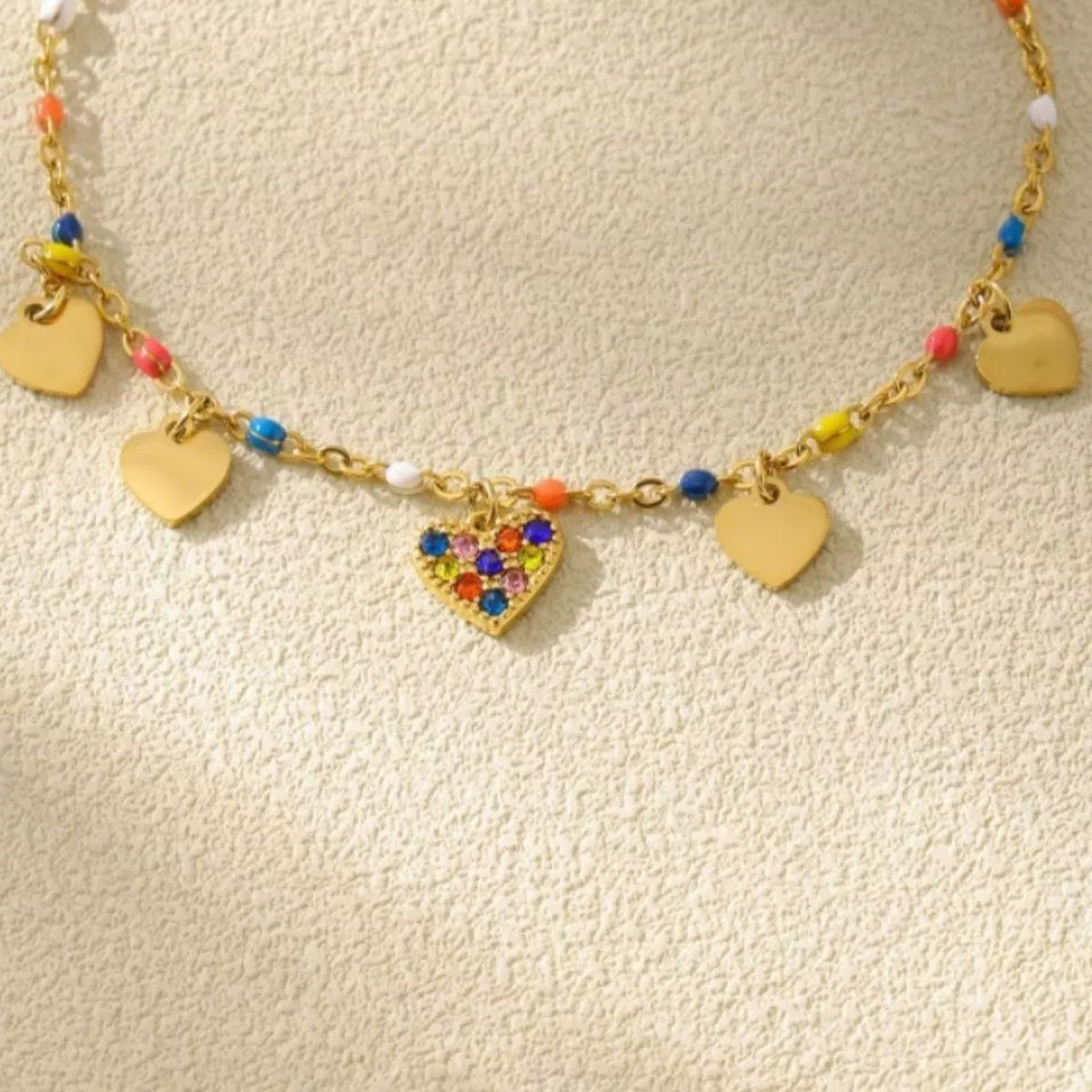 18K Gold-Plated Heart Charm Necklace