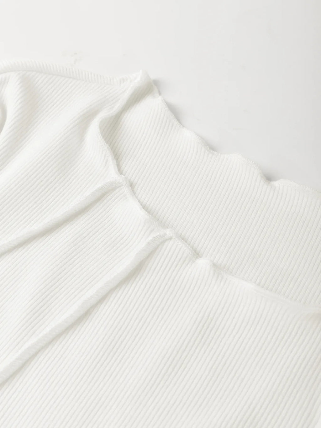 Exposed Seam Slim Fit Long Sleeve Top