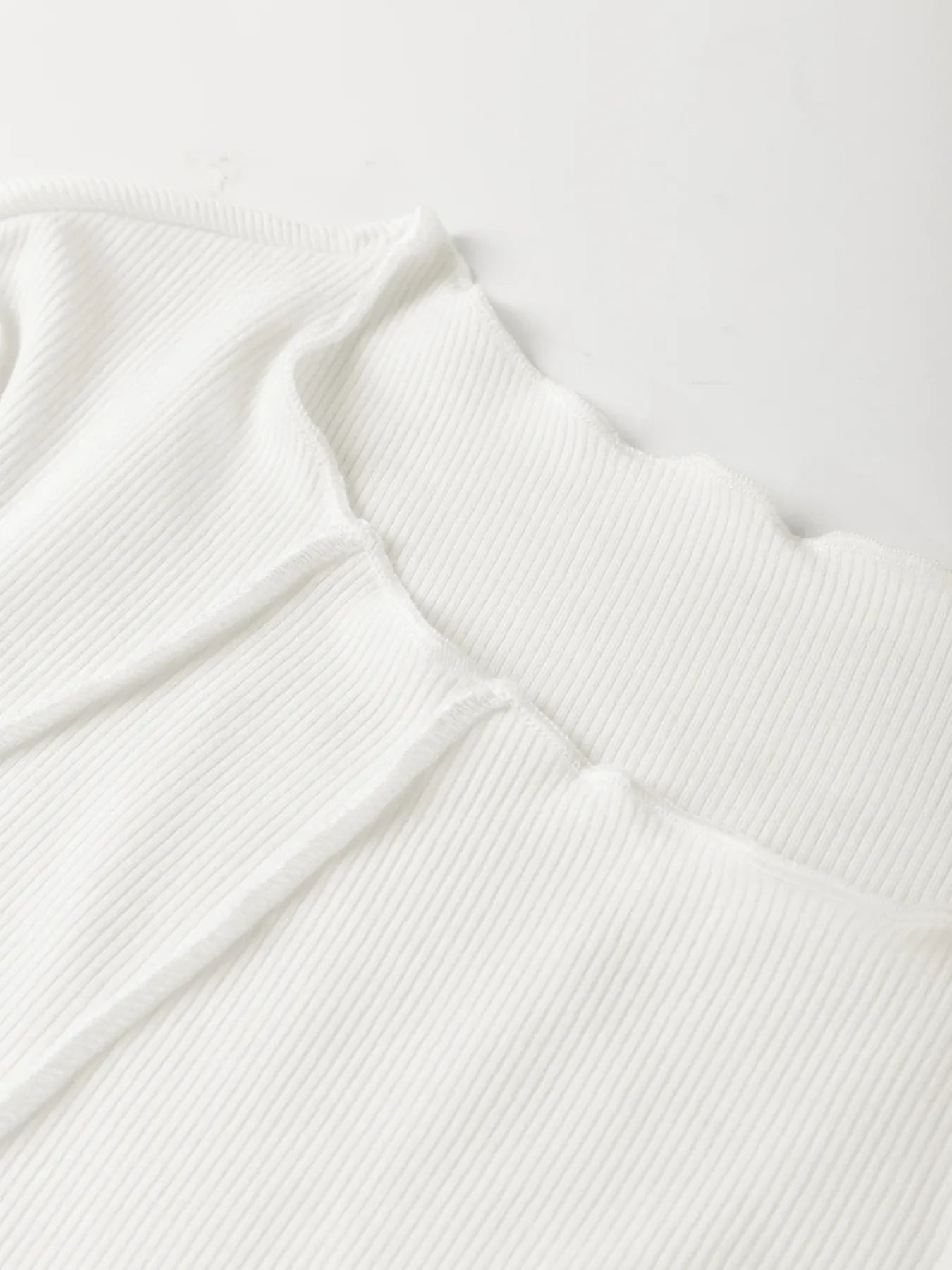 Exposed Seam Slim Fit Long Sleeve Top