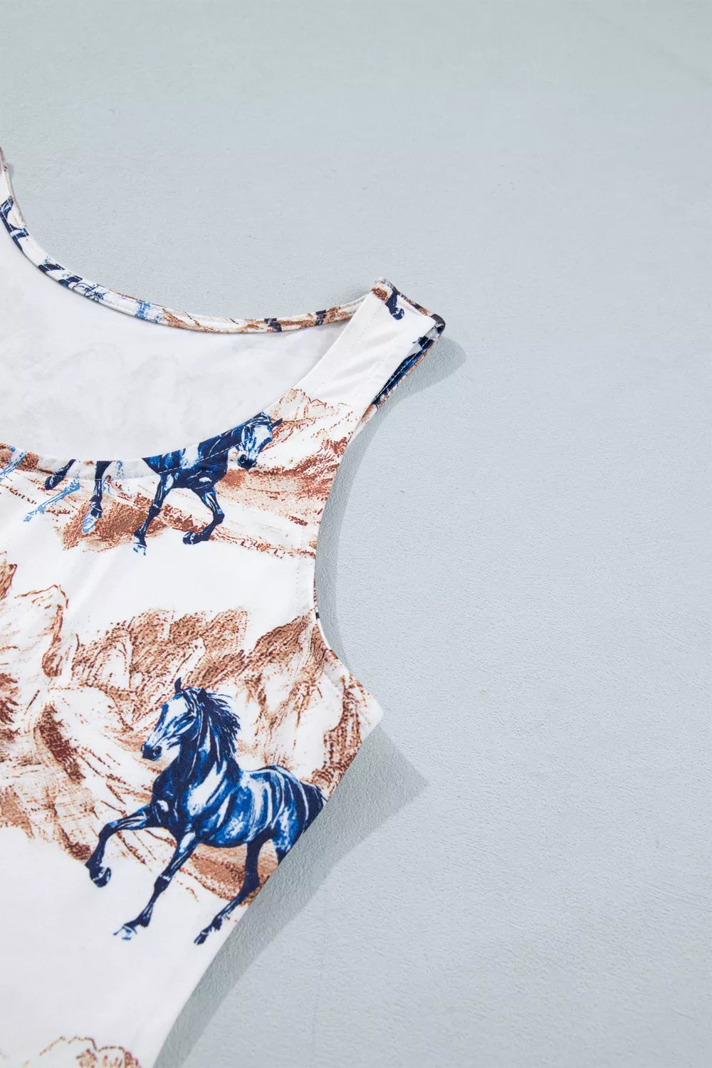 Horse Hat Western Slim Tank Top