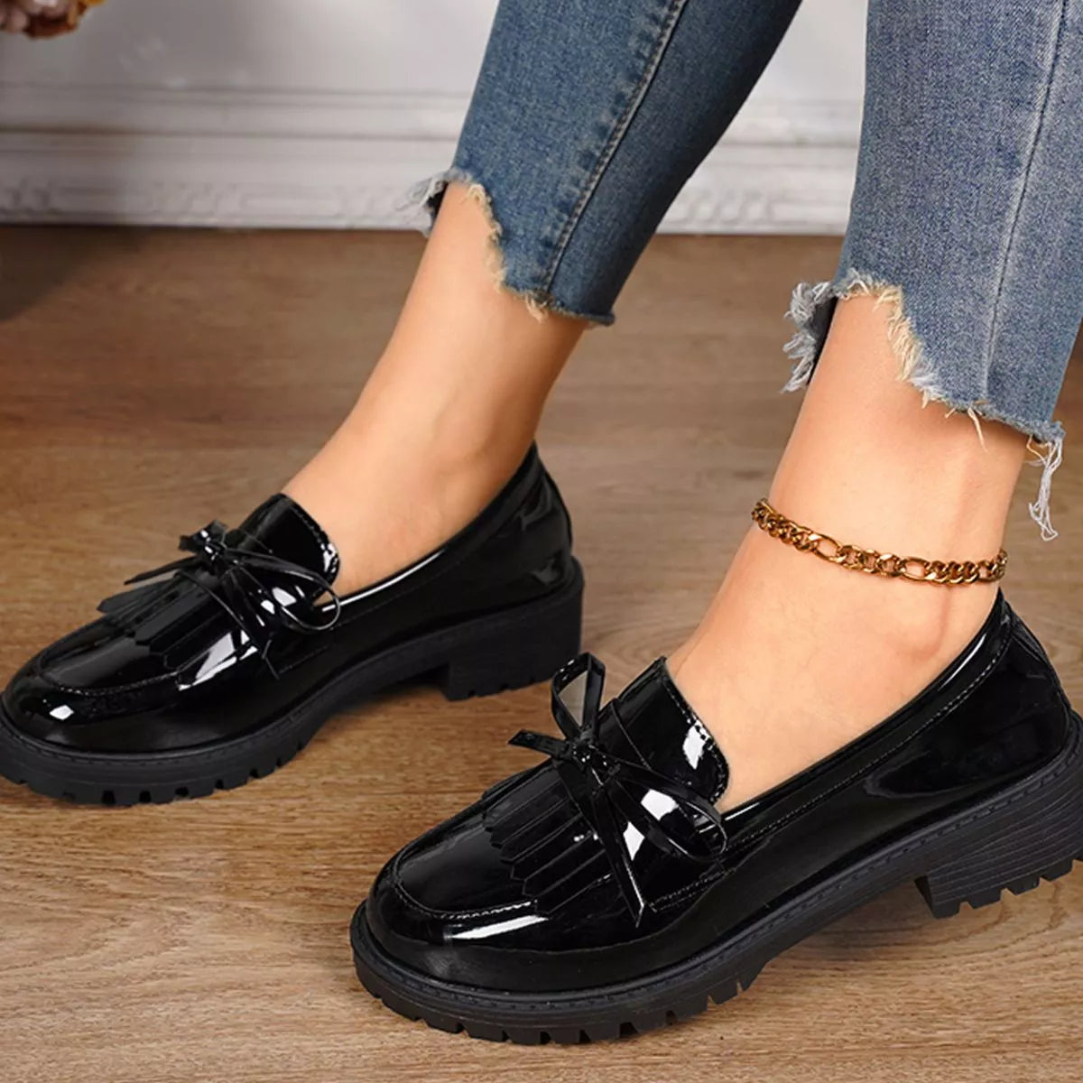 Round Toe Slip-Ons